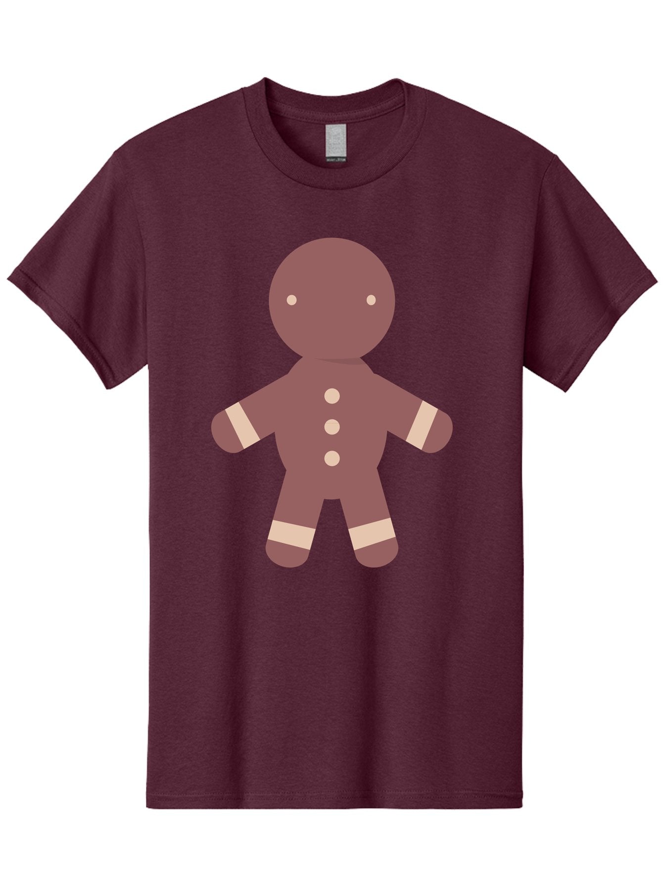 Gingerbread-Man Men'S Graphic Tee, 100% Cotton, Comfortable Casual Summer Wear, Machine Washable, Gingerbread Man, Holiday Treat, Sweet Cookie, Festive Dessert, Cartoon Character, Cute Illustration, Digital Art, Gingerbread Cookie, Aac756 13