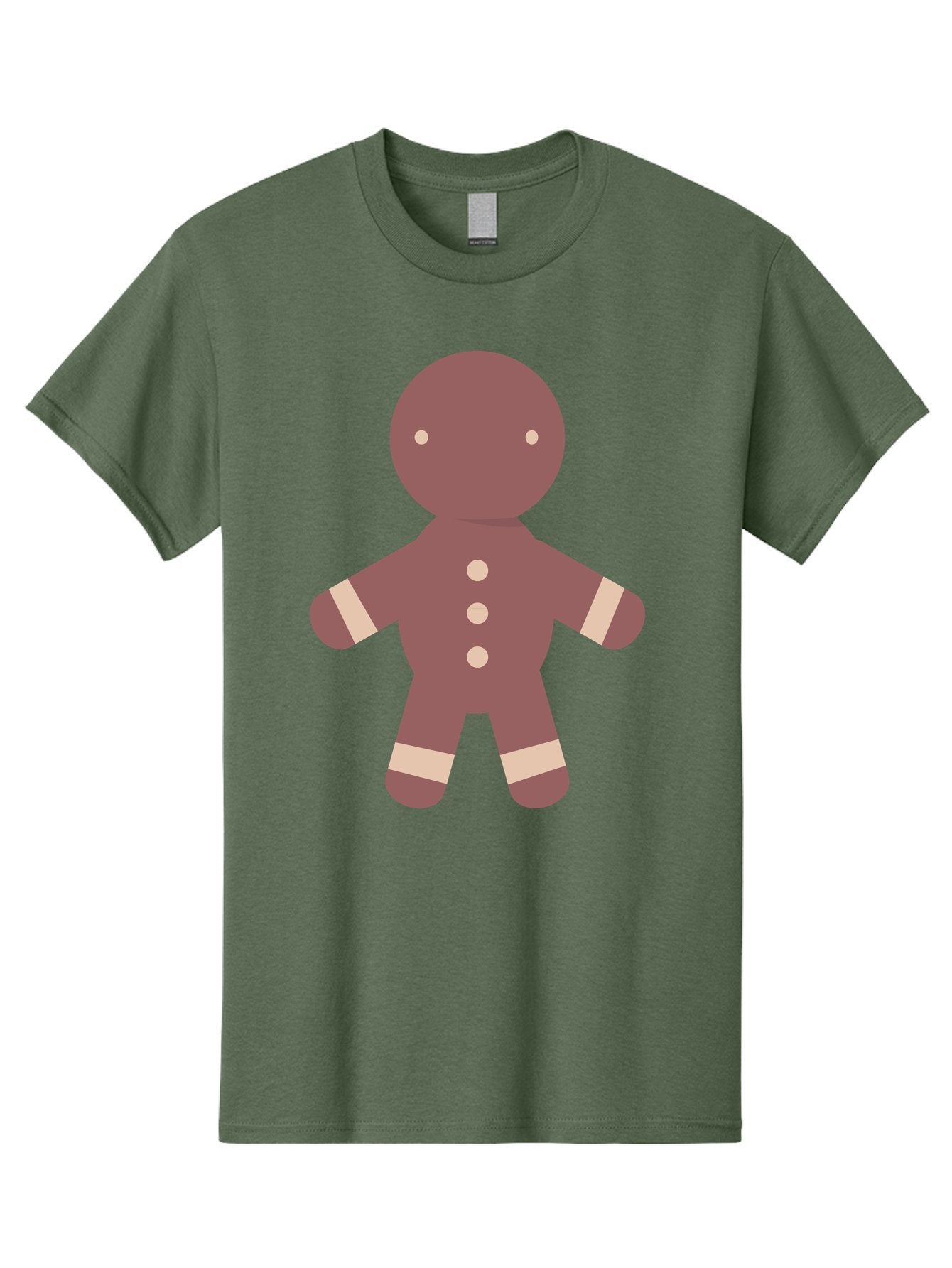 Gingerbread-Man Men'S Graphic Tee, 100% Cotton, Comfortable Casual Summer Wear, Machine Washable, Gingerbread Man, Holiday Treat, Sweet Cookie, Festive Dessert, Cartoon Character, Cute Illustration, Digital Art, Gingerbread Cookie, Aac756 11