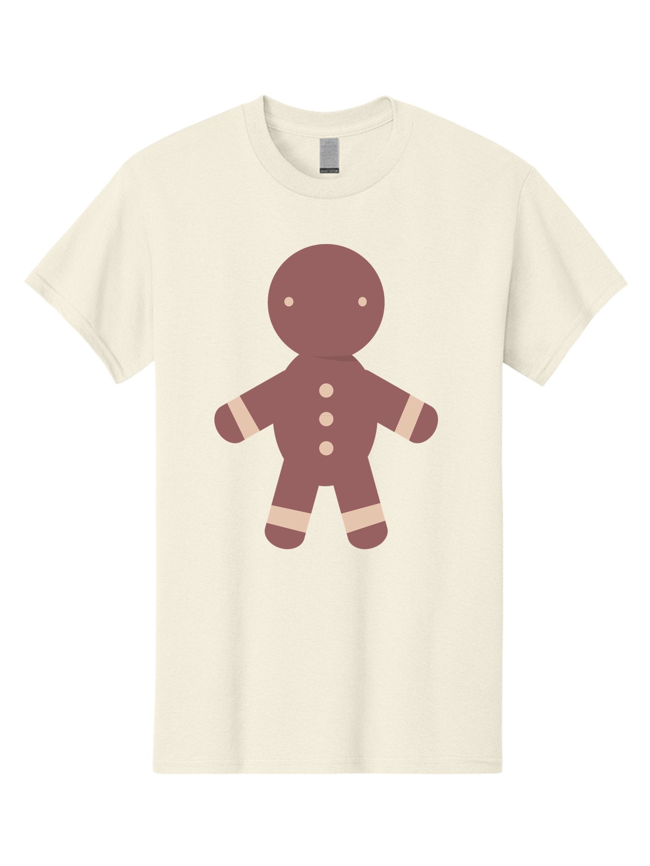 Gingerbread-Man Men'S Graphic Tee, 100% Cotton, Comfortable Casual Summer Wear, Machine Washable, Gingerbread Man, Holiday Treat, Sweet Cookie, Festive Dessert, Cartoon Character, Cute Illustration, Digital Art, Gingerbread Cookie, Aac756 7