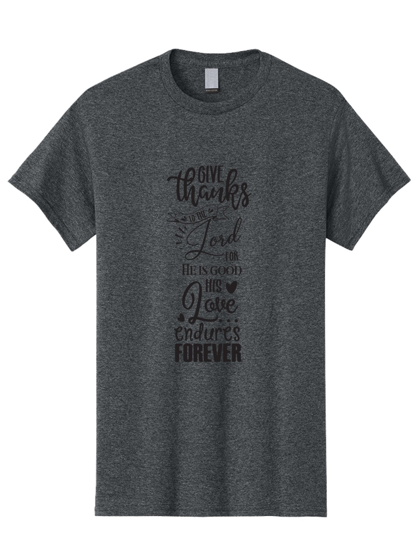 Give-Thanks-To-The-Lord Men'S Graphic Tee, 100% Cotton, Comfortable Casual Summer Wear, Machine Washable, Give Thanks To The Lord, Inspirational Quote, Bible Verse, Motivational Phrase, Gratitude, Faith, Spirituality, Christian Values, Aac758 4