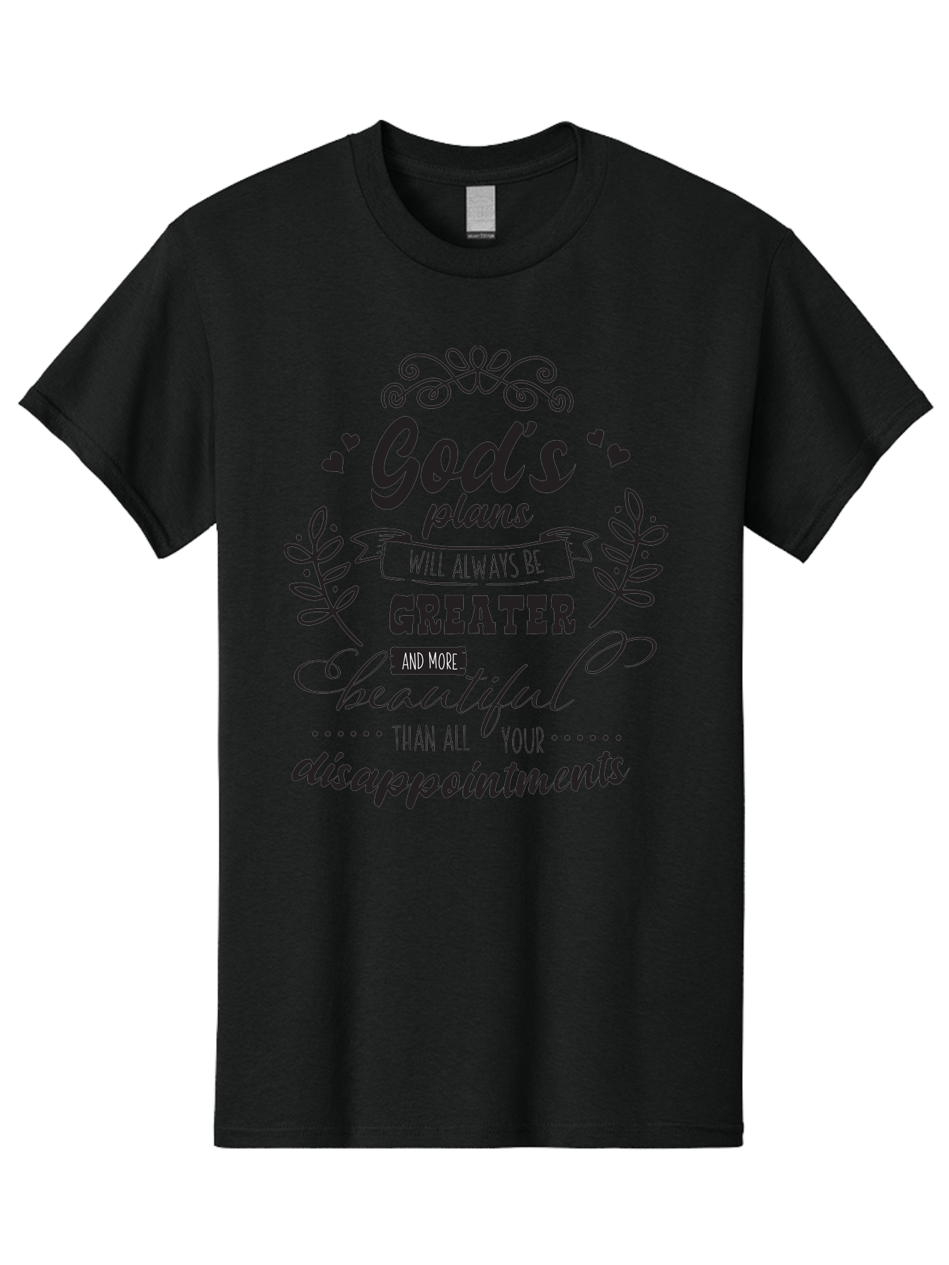 God-S-Plans Men'S Graphic Tee, 100% Cotton, Comfortable Casual Summer Wear, Machine Washable, Inspirational Quotes, Motivational Quotes, Faith-Based Quotes, God'S Plan, Scripture Quotes, Hope And Encouragement, Positive Affirmation Aac767 17