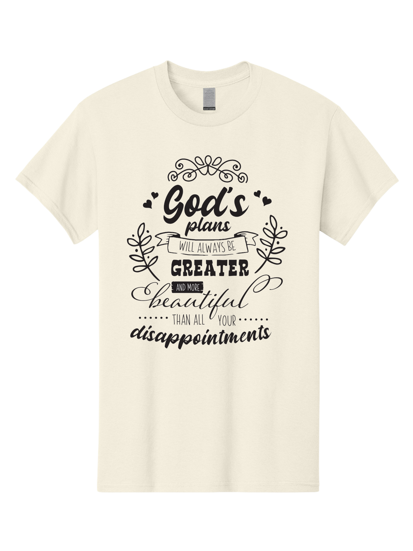 God-S-Plans Men'S Graphic Tee, 100% Cotton, Comfortable Casual Summer Wear, Machine Washable, Inspirational Quotes, Motivational Quotes, Faith-Based Quotes, God'S Plan, Scripture Quotes, Hope And Encouragement, Positive Affirmation Aac767 29
