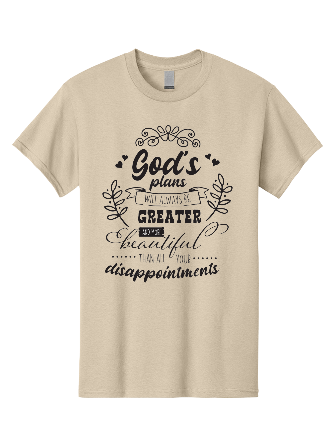 God-S-Plans Men'S Graphic Tee, 100% Cotton, Comfortable Casual Summer Wear, Machine Washable, Inspirational Quotes, Motivational Quotes, Faith-Based Quotes, God'S Plan, Scripture Quotes, Hope And Encouragement, Positive Affirmation Aac767 7
