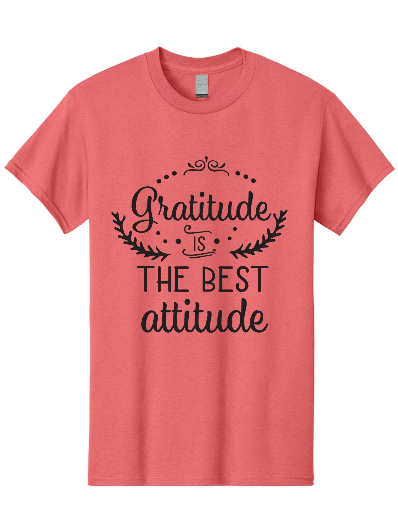Gratitude-Is-The-Best-Attitude Men'S Graphic Tee, 100% Cotton, Comfortable Casual Summer Wear, Machine Washable, Gratitude, Positive Attitude, Inspirational Quote, Motivational Message, Gratitude Practice, Mindfulness, Self-Improvement, Aac778 12