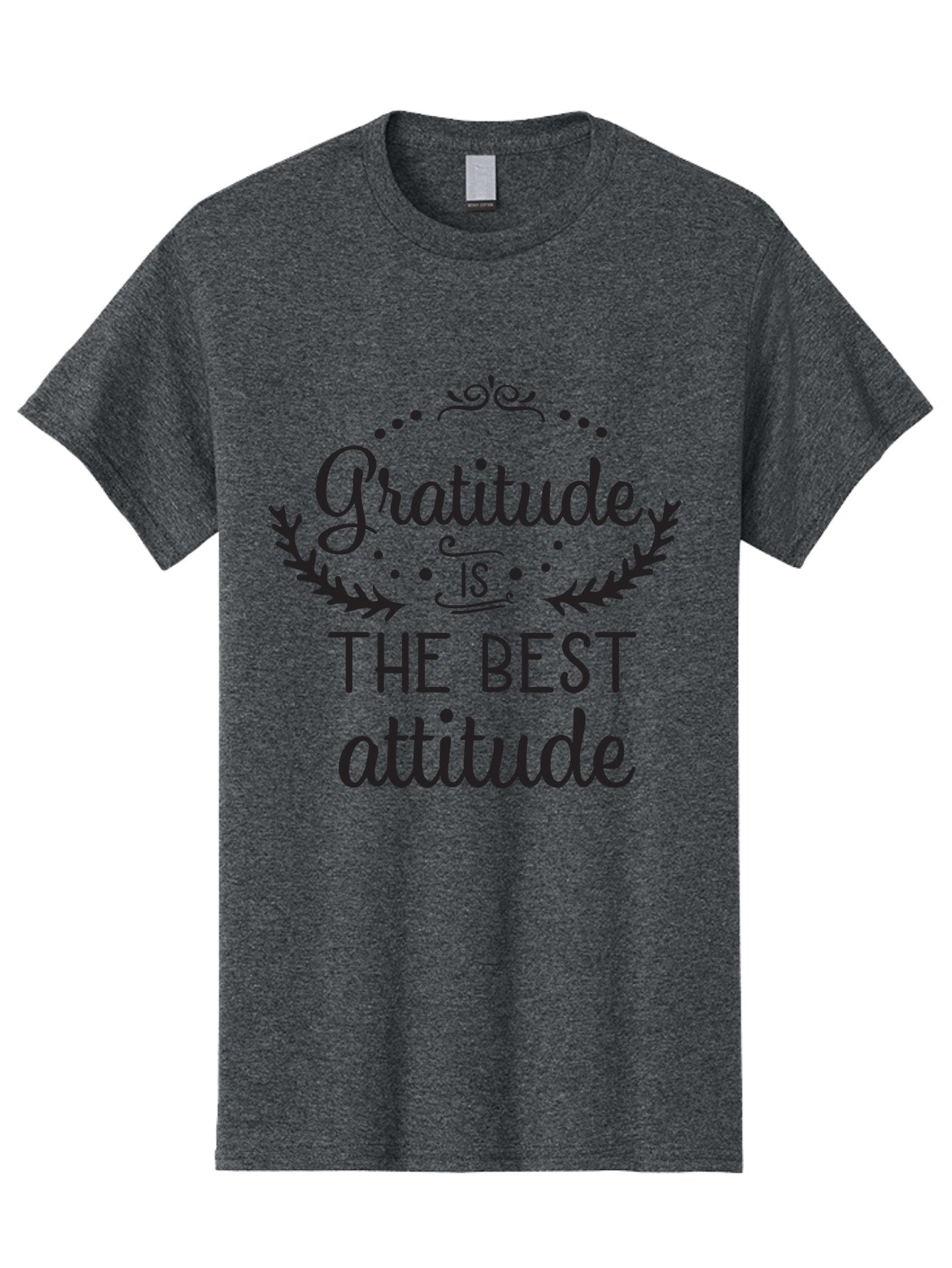 Gratitude-Is-The-Best-Attitude Men'S Graphic Tee, 100% Cotton, Comfortable Casual Summer Wear, Machine Washable, Gratitude, Positive Attitude, Inspirational Quote, Motivational Message, Gratitude Practice, Mindfulness, Self-Improvement, Aac778 6