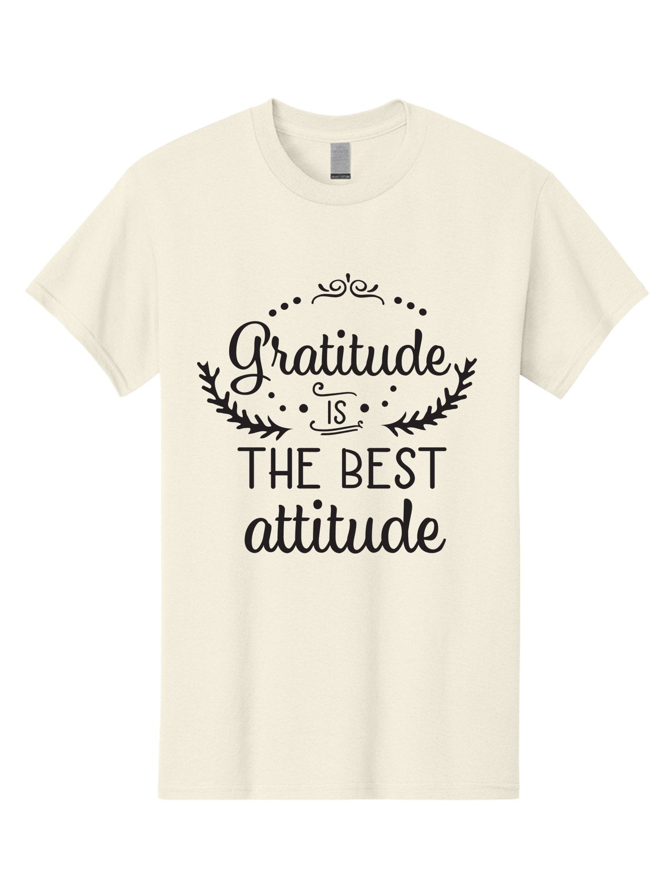 Gratitude-Is-The-Best-Attitude Men'S Graphic Tee, 100% Cotton, Comfortable Casual Summer Wear, Machine Washable, Gratitude, Positive Attitude, Inspirational Quote, Motivational Message, Gratitude Practice, Mindfulness, Self-Improvement, Aac778 7