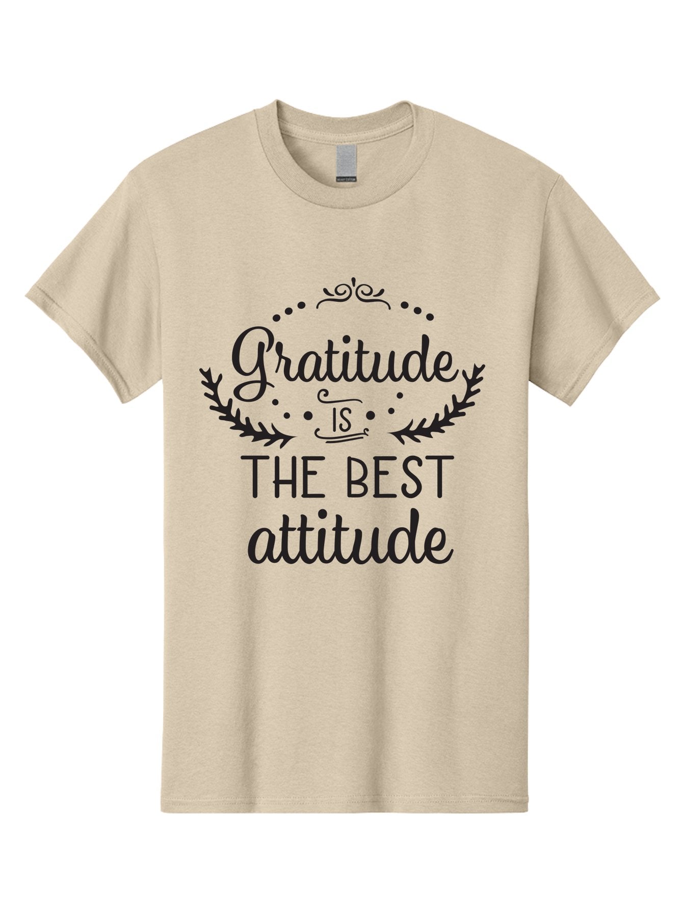 Gratitude-Is-The-Best-Attitude Men'S Graphic Tee, 100% Cotton, Comfortable Casual Summer Wear, Machine Washable, Gratitude, Positive Attitude, Inspirational Quote, Motivational Message, Gratitude Practice, Mindfulness, Self-Improvement, Aac778 11