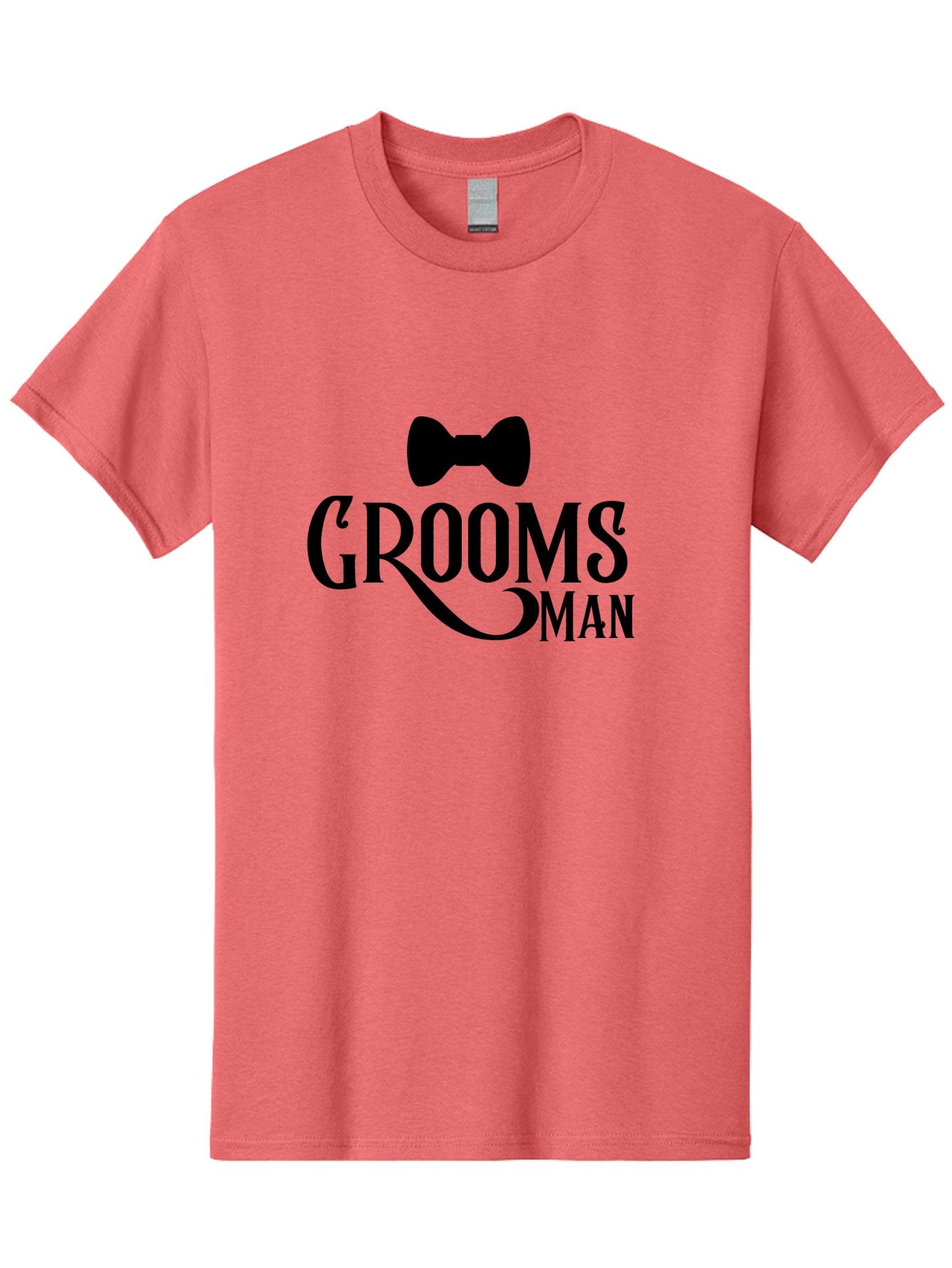 Groomsman Men'S Graphic Tee, 100% Cotton, Comfortable Casual Summer Wear, Machine Washable, Groomsman, Bow Tie, Wedding Party, Best Man, Stylish Men, Wedding Accessories, Formal Wear, Groomsmen Gifts Aac780 8
