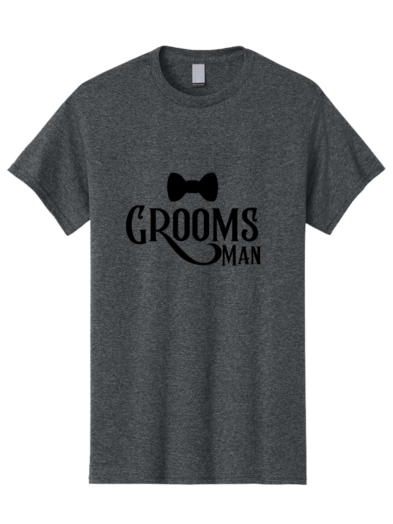 Groomsman Men'S Graphic Tee, 100% Cotton, Comfortable Casual Summer Wear, Machine Washable, Groomsman, Bow Tie, Wedding Party, Best Man, Stylish Men, Wedding Accessories, Formal Wear, Groomsmen Gifts Aac780 3