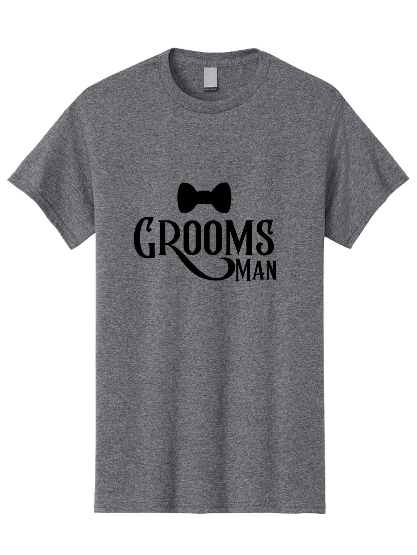 Groomsman Men'S Graphic Tee, 100% Cotton, Comfortable Casual Summer Wear, Machine Washable, Groomsman, Bow Tie, Wedding Party, Best Man, Stylish Men, Wedding Accessories, Formal Wear, Groomsmen Gifts Aac780 5