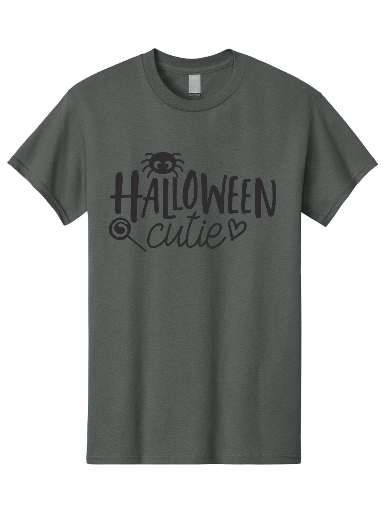 Halloween-Cutie Men'S Graphic Tee, 100% Cotton, Comfortable Casual Summer Wear, Machine Washable, Halloween Cutie, Cute Halloween, Halloween Design, Halloween Graphics, Halloween Typography, Halloween Text, Cute Halloween Text, Aac788 4