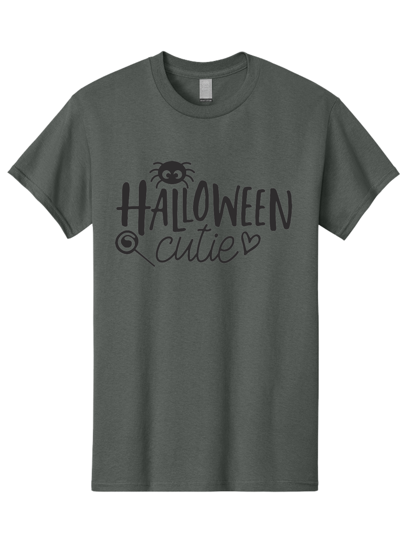 Halloween-Cutie Men'S Graphic Tee, 100% Cotton, Comfortable Casual Summer Wear, Machine Washable, Halloween Cutie, Cute Halloween, Halloween Design, Halloween Graphics, Halloween Typography, Halloween Text, Cute Halloween Text, Aac788 23