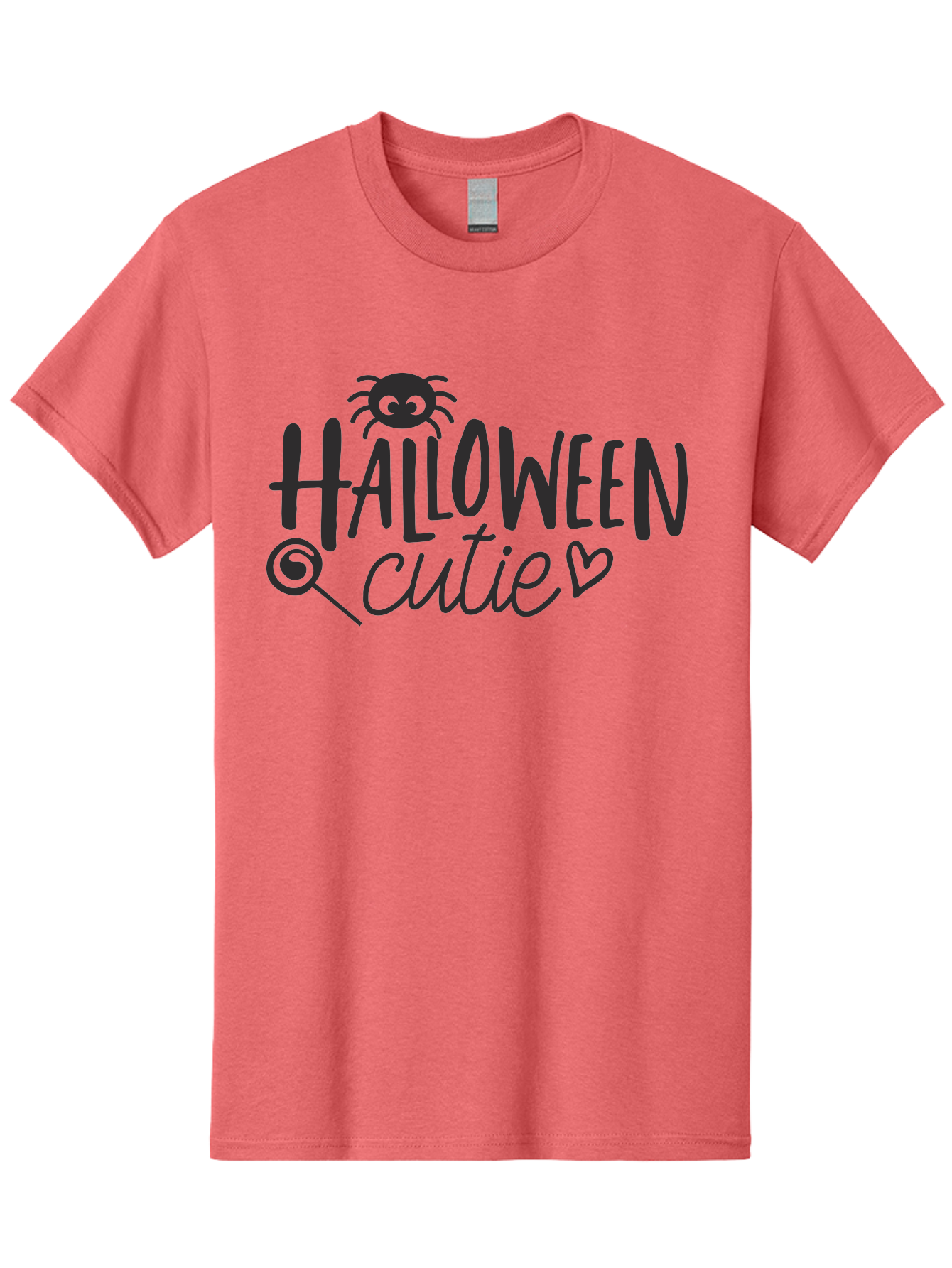 Halloween-Cutie Men'S Graphic Tee, 100% Cotton, Comfortable Casual Summer Wear, Machine Washable, Halloween Cutie, Cute Halloween, Halloween Design, Halloween Graphics, Halloween Typography, Halloween Text, Cute Halloween Text, Aac788 15
