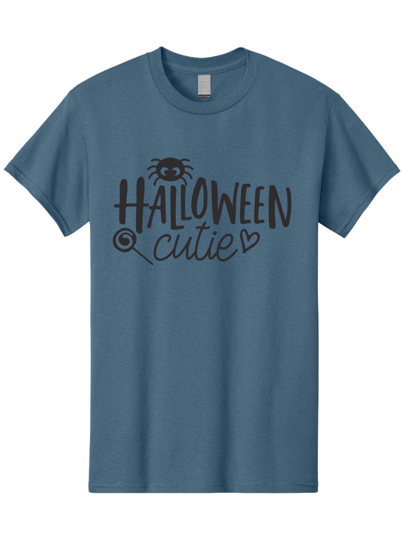 Halloween-Cutie Men'S Graphic Tee, 100% Cotton, Comfortable Casual Summer Wear, Machine Washable, Halloween Cutie, Cute Halloween, Halloween Design, Halloween Graphics, Halloween Typography, Halloween Text, Cute Halloween Text, Aac788