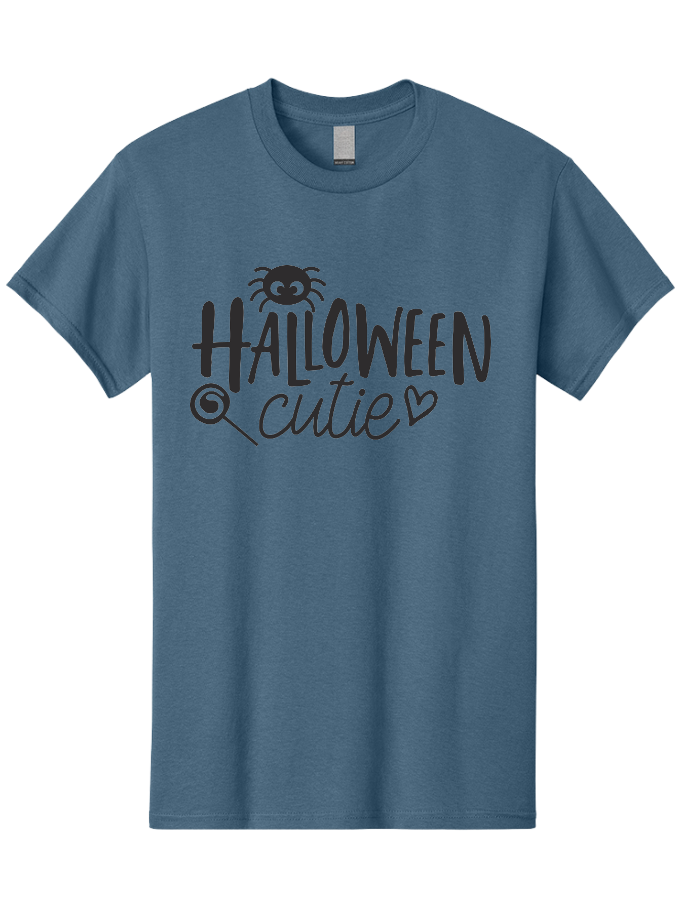 Halloween-Cutie Men'S Graphic Tee, 100% Cotton, Comfortable Casual Summer Wear, Machine Washable, Halloween Cutie, Cute Halloween, Halloween Design, Halloween Graphics, Halloween Typography, Halloween Text, Cute Halloween Text, Aac788 21