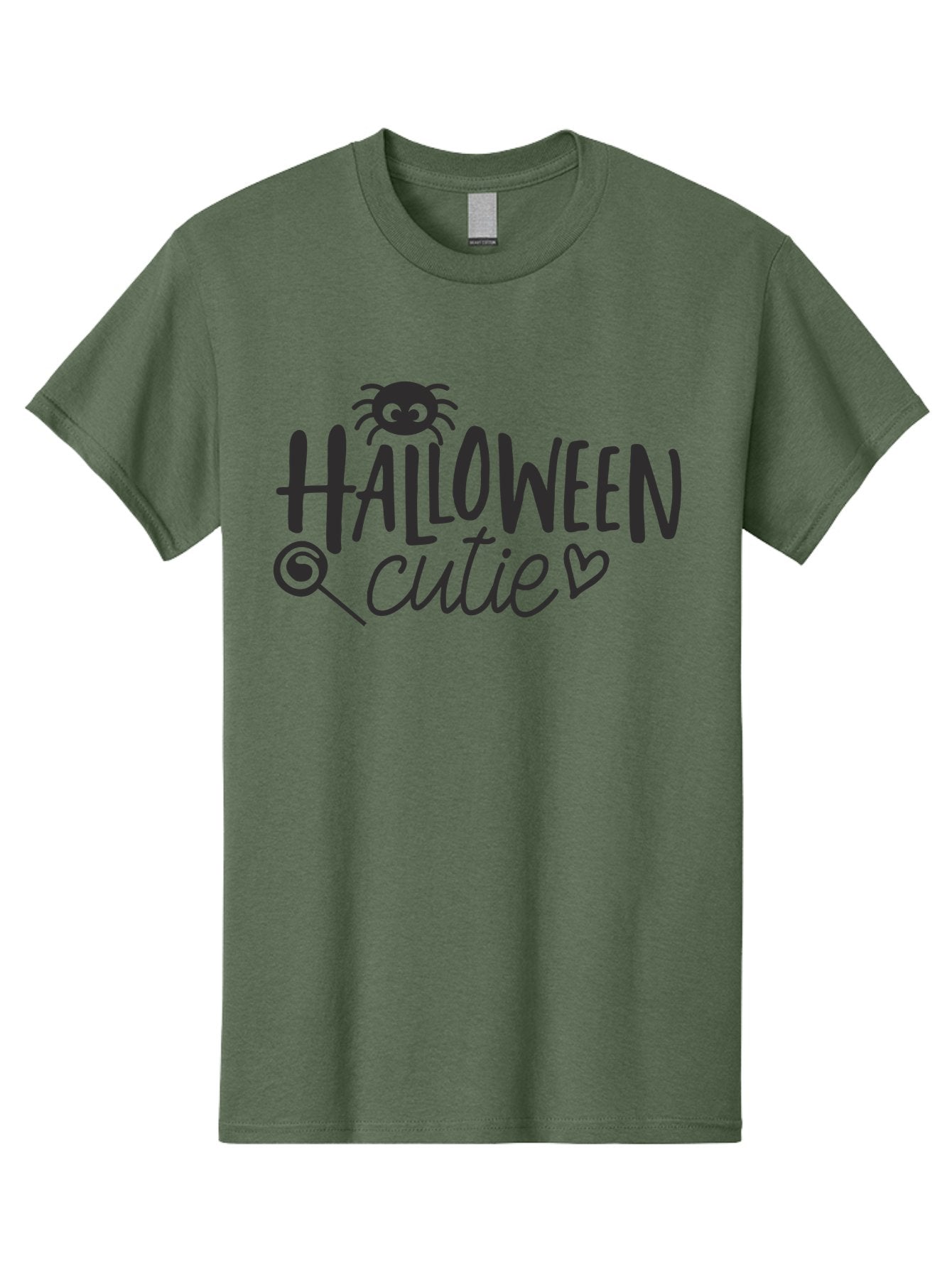 Halloween-Cutie Men'S Graphic Tee, 100% Cotton, Comfortable Casual Summer Wear, Machine Washable, Halloween Cutie, Cute Halloween, Halloween Design, Halloween Graphics, Halloween Typography, Halloween Text, Cute Halloween Text, Aac788