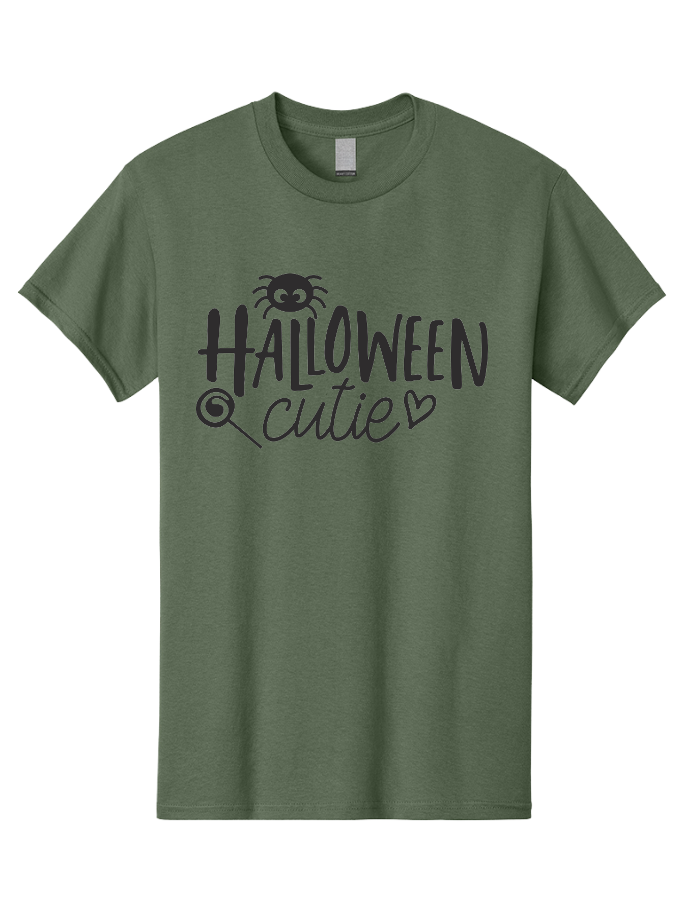 Halloween-Cutie Men'S Graphic Tee, 100% Cotton, Comfortable Casual Summer Wear, Machine Washable, Halloween Cutie, Cute Halloween, Halloween Design, Halloween Graphics, Halloween Typography, Halloween Text, Cute Halloween Text, Aac788 19