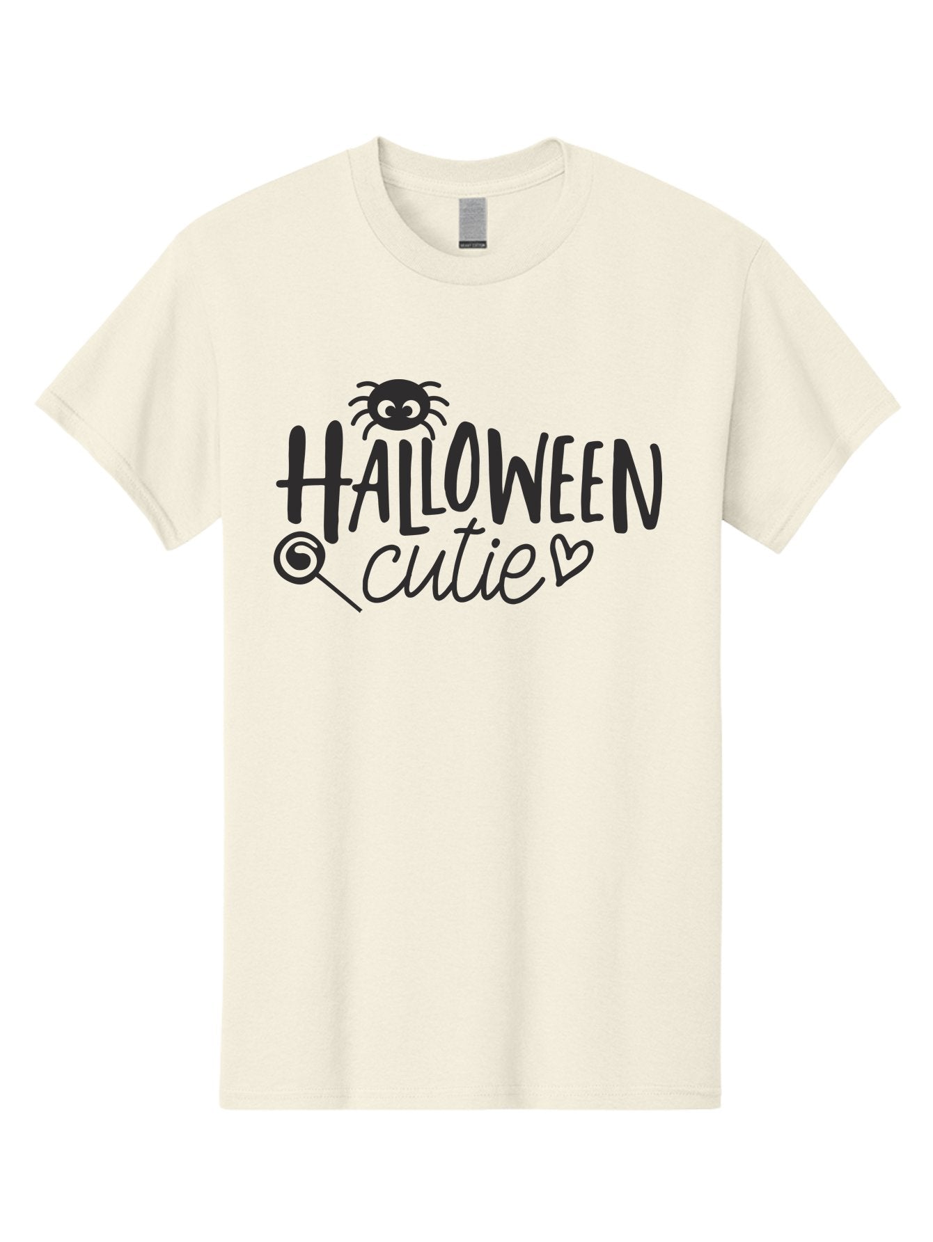 Halloween-Cutie Men'S Graphic Tee, 100% Cotton, Comfortable Casual Summer Wear, Machine Washable, Halloween Cutie, Cute Halloween, Halloween Design, Halloween Graphics, Halloween Typography, Halloween Text, Cute Halloween Text, Aac788 9
