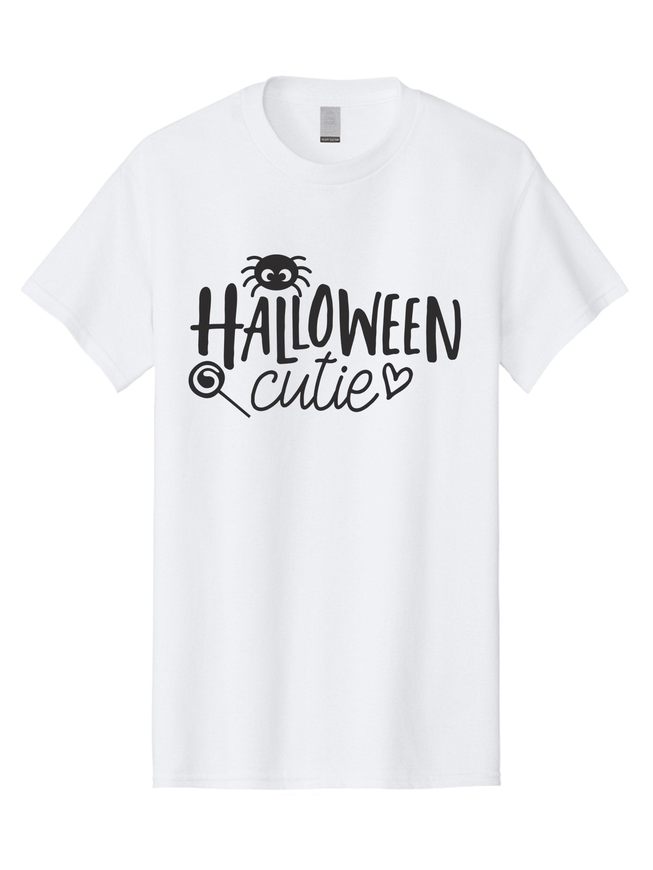 Halloween-Cutie Men'S Graphic Tee, 100% Cotton, Comfortable Casual Summer Wear, Machine Washable, Halloween Cutie, Cute Halloween, Halloween Design, Halloween Graphics, Halloween Typography, Halloween Text, Cute Halloween Text, Aac788 7