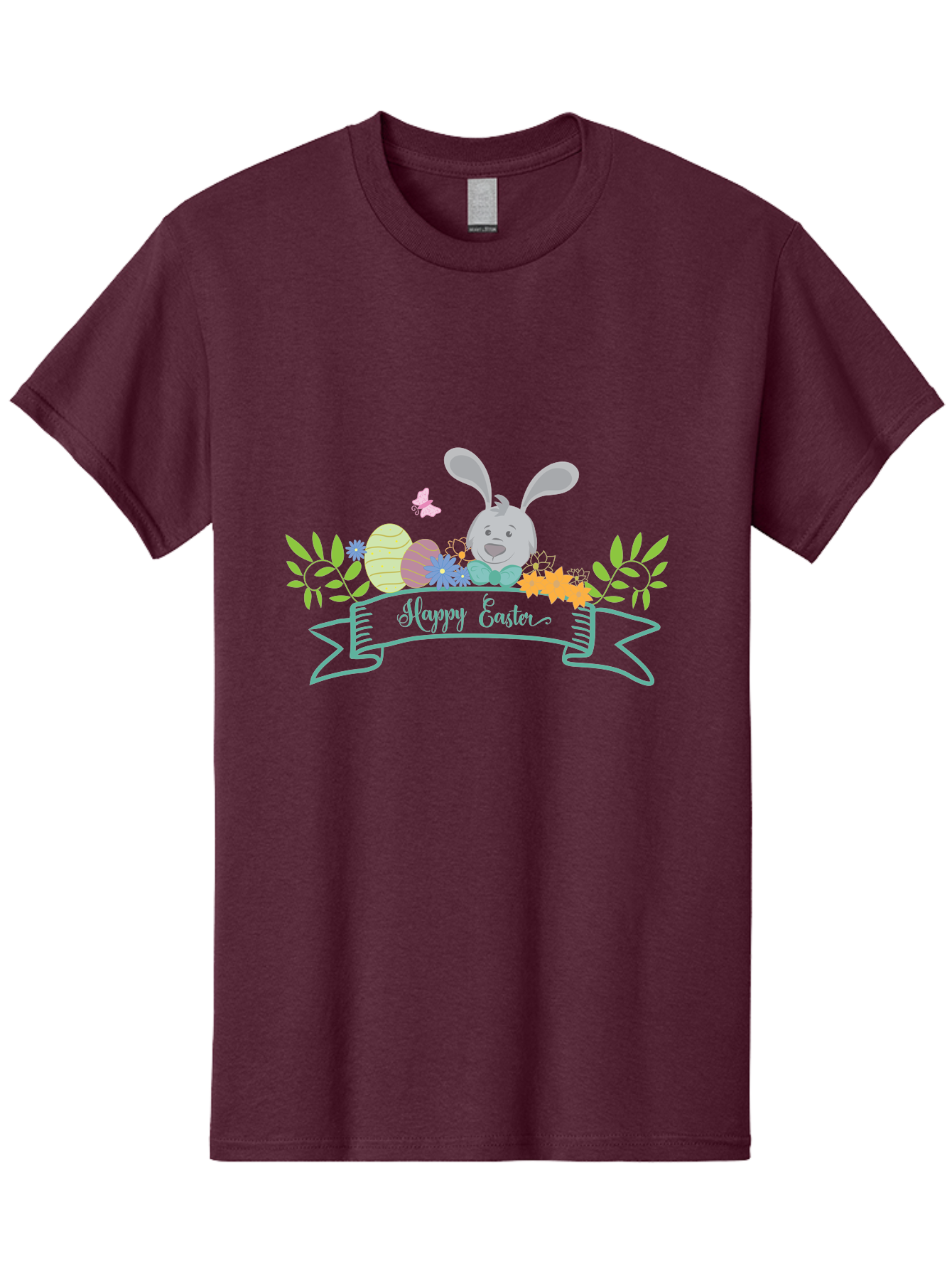 Happy-Easter-1 Men'S Graphic Tee, 100% Cotton, Comfortable Casual Summer Wear, Machine Washable, Easter Bunny, Easter Eggs, Decorated Eggs, Spring Flowers, Festive Atmosphere, Pastel Colors, Cartoon Style, Easter Greeting, Joyful Celebration, Aac795 17