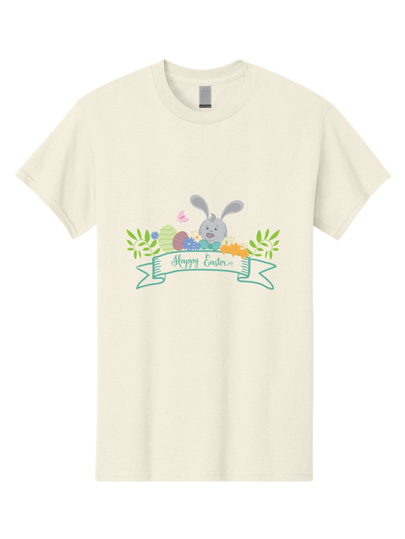 Happy-Easter-1 Men'S Graphic Tee, 100% Cotton, Comfortable Casual Summer Wear, Machine Washable, Easter Bunny, Easter Eggs, Decorated Eggs, Spring Flowers, Festive Atmosphere, Pastel Colors, Cartoon Style, Easter Greeting, Joyful Celebration, Aac795 14