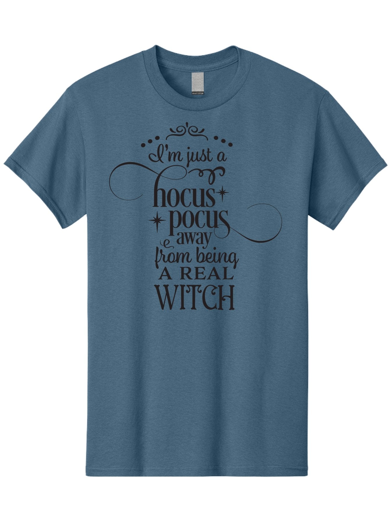 Hocus-Pocus-Witch-Quote Men'S Graphic Tee, 100% Cotton, Comfortable Casual Summer Wear, Machine Washable, Funny Witch Quote, Hocus Pocus, Halloween Humor, Witchy Sayings, Magical Phrases, Spooky Season, Witchcraft, Mystical Vibes Aac821 5