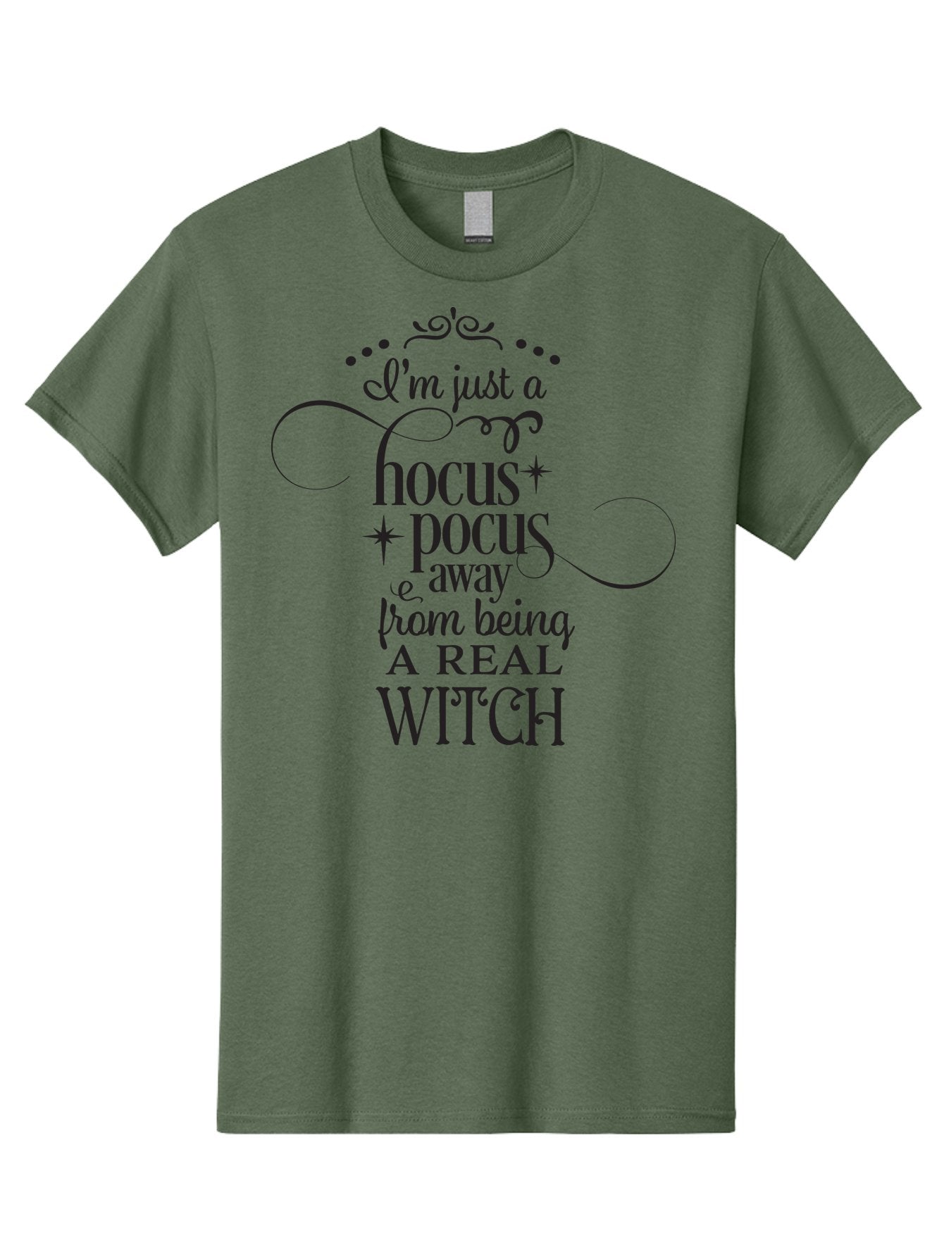Hocus-Pocus-Witch-Quote Men'S Graphic Tee, 100% Cotton, Comfortable Casual Summer Wear, Machine Washable, Funny Witch Quote, Hocus Pocus, Halloween Humor, Witchy Sayings, Magical Phrases, Spooky Season, Witchcraft, Mystical Vibes Aac821 3