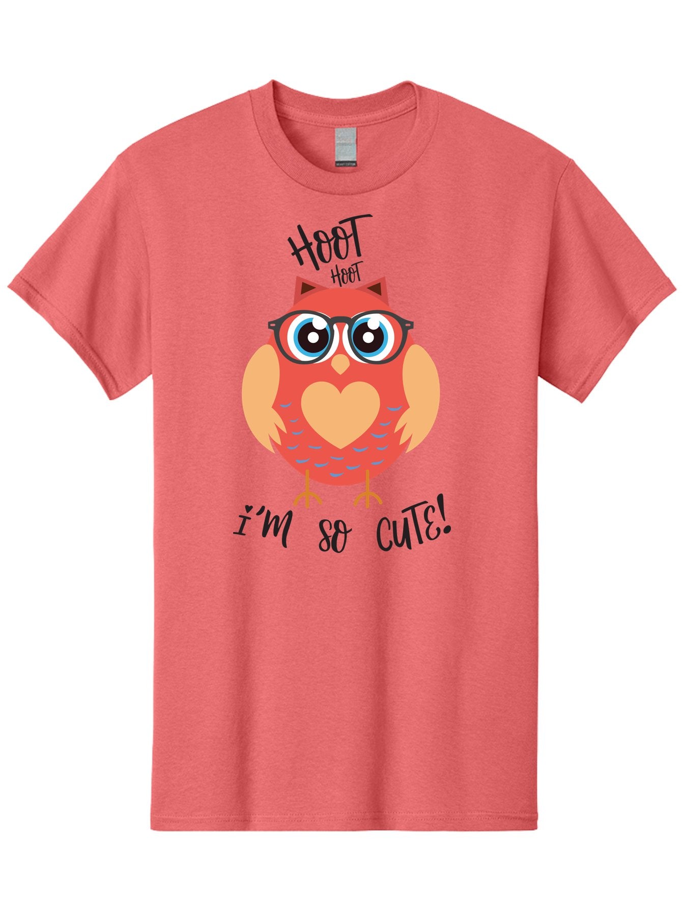Hoot-Hoot-Owl Men'S Graphic Tee, 100% Cotton, Comfortable Casual Summer Wear, Machine Washable, Cartoon Owl, Heart-Shaped Chest, Glasses, Big Eyes, Cute Animal, Funny Illustration, Whimsical Design, Hoot Hoot, Adorable Creature, Aac827 6