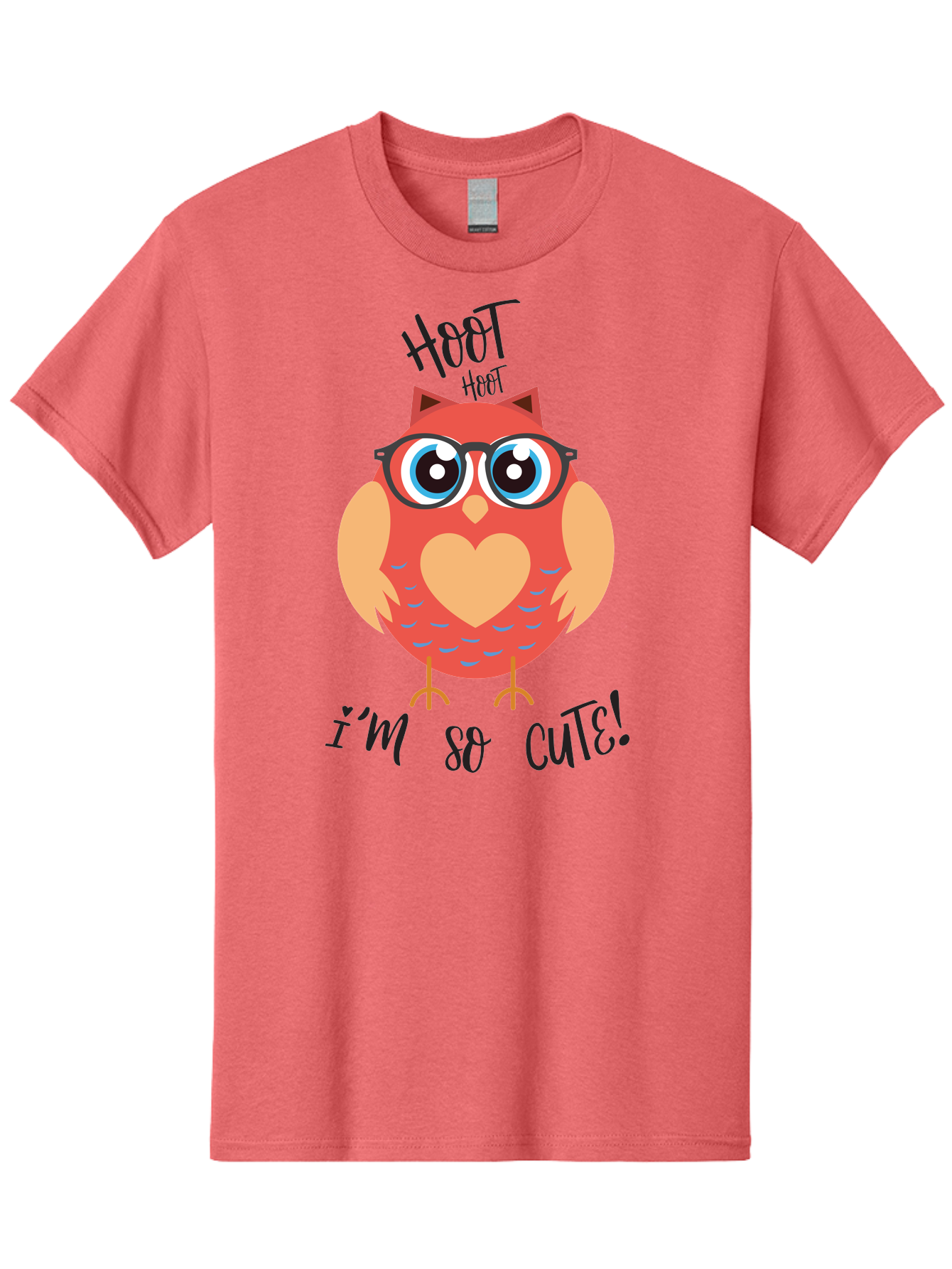 Hoot-Hoot-Owl Men'S Graphic Tee, 100% Cotton, Comfortable Casual Summer Wear, Machine Washable, Cartoon Owl, Heart-Shaped Chest, Glasses, Big Eyes, Cute Animal, Funny Illustration, Whimsical Design, Hoot Hoot, Adorable Creature, Aac827 13