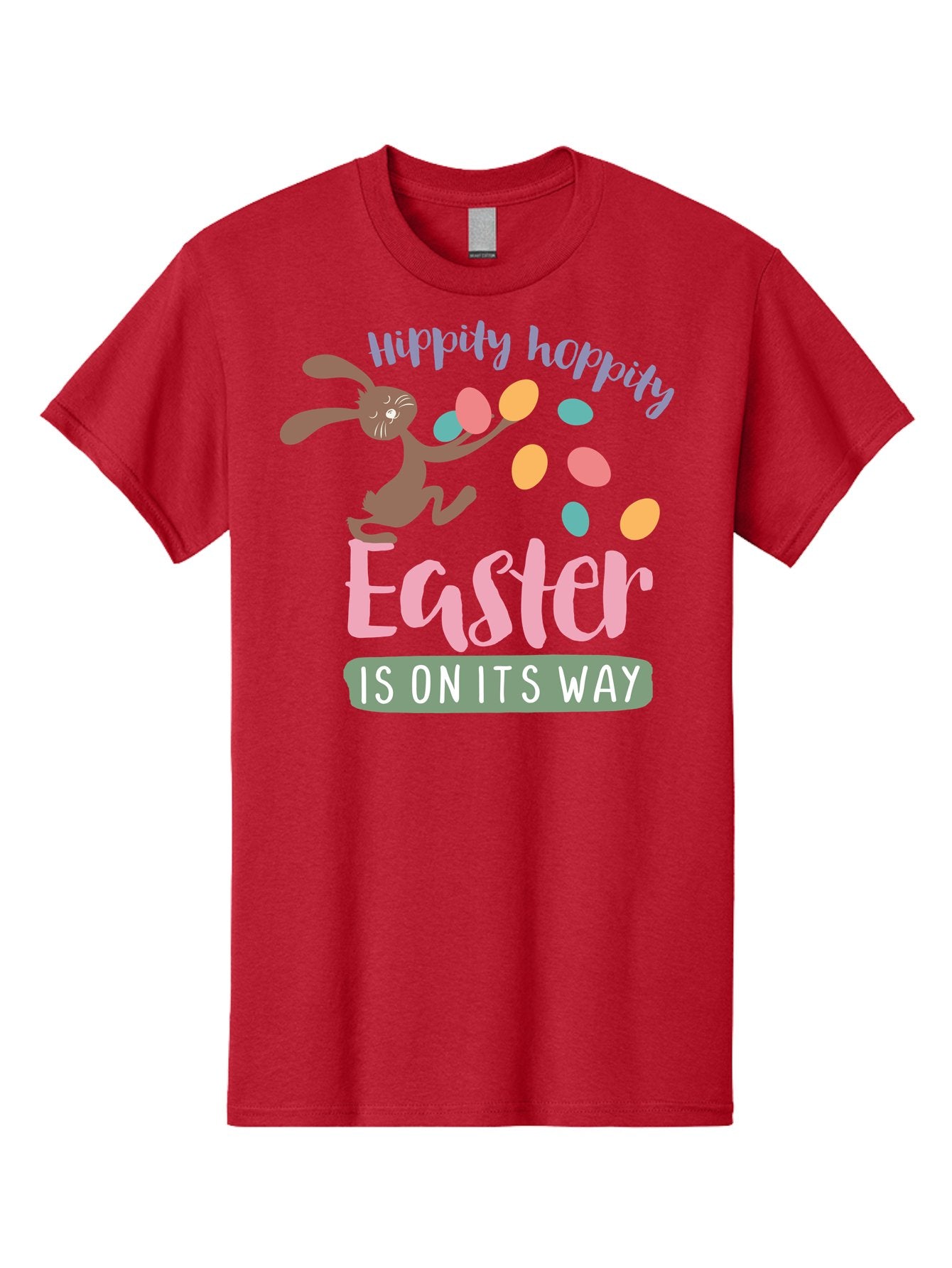 Hoppily-Hopping-Easter Men'S Graphic Tee, 100% Cotton, Comfortable Casual Summer Wear, Machine Washable, Easter Bunny, Easter Eggs, Colorful Eggs, Spring Holiday, Festive Graphics, Happy Easter, Hippidy Hoppity Aac829 12
