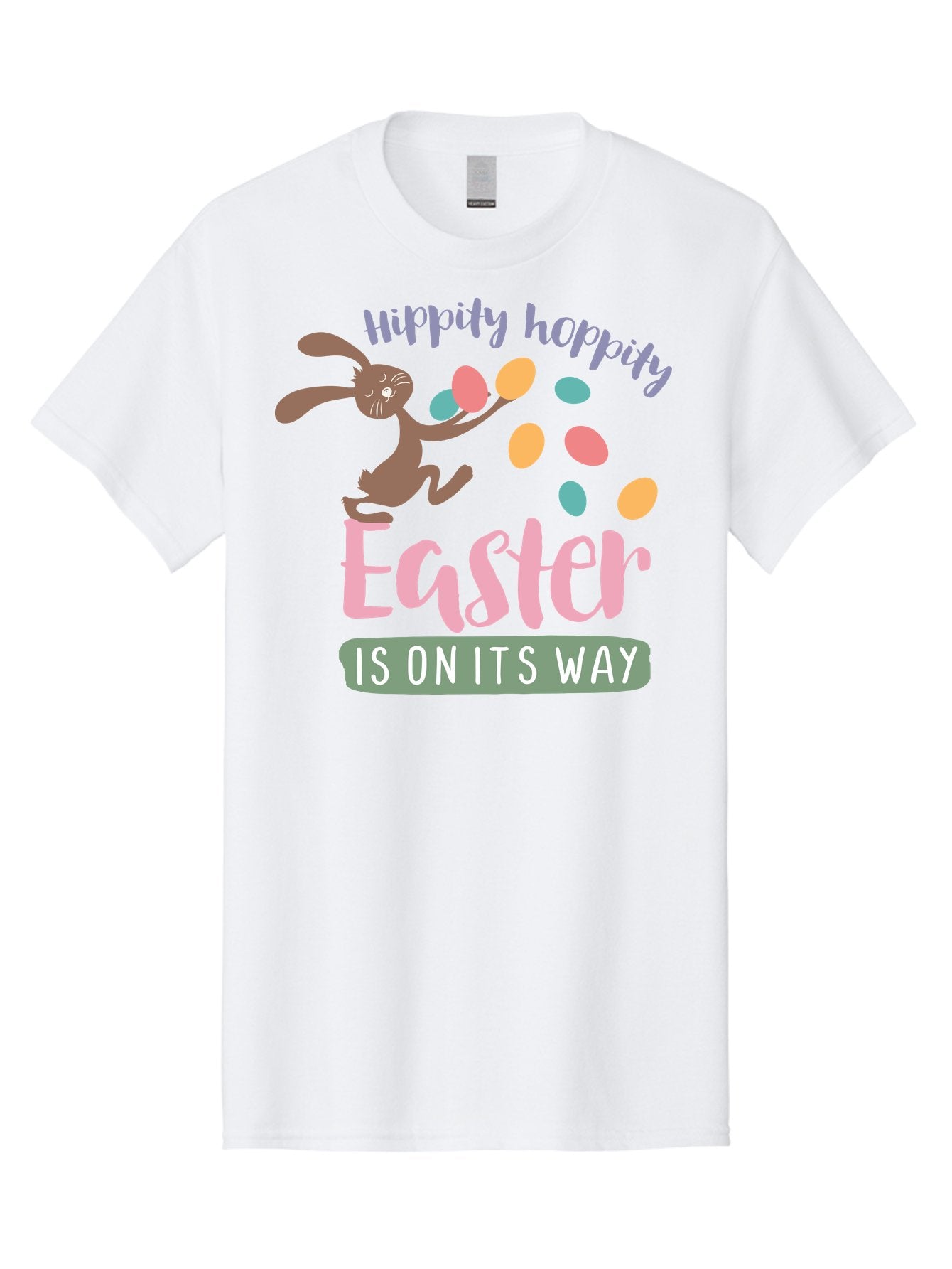 Hoppily-Hopping-Easter Men'S Graphic Tee, 100% Cotton, Comfortable Casual Summer Wear, Machine Washable, Easter Bunny, Easter Eggs, Colorful Eggs, Spring Holiday, Festive Graphics, Happy Easter, Hippidy Hoppity Aac829 10