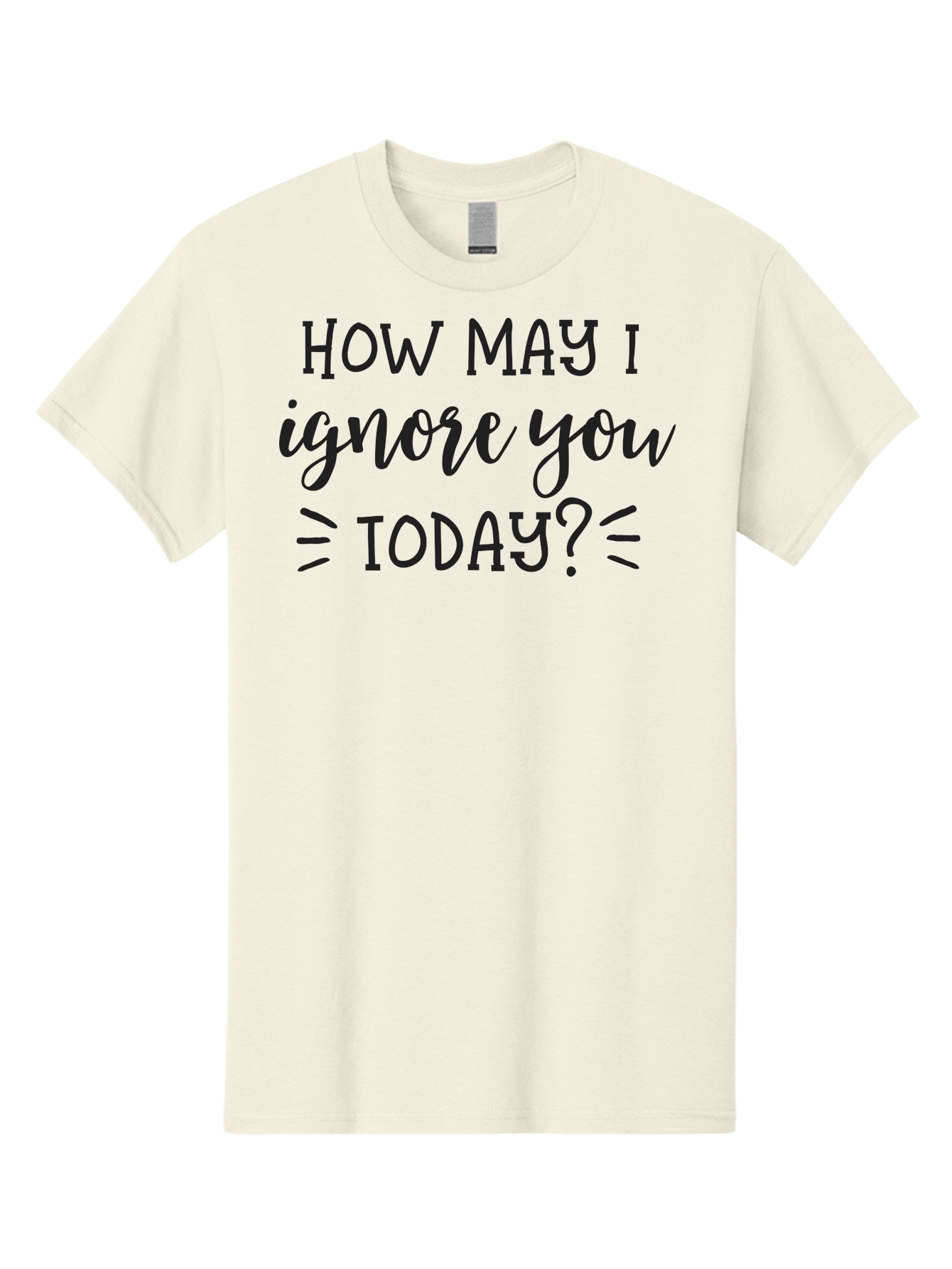 How-May-I-Ignore-You-Today Men'S Graphic Tee, 100% Cotton, Comfortable Casual Summer Wear, Machine Washable, Sarcastic Quote, Humorous Phrase, Witty Saying, Playful Jab, Tongue-In-Cheek Humor, Sassy Text Aac836 17