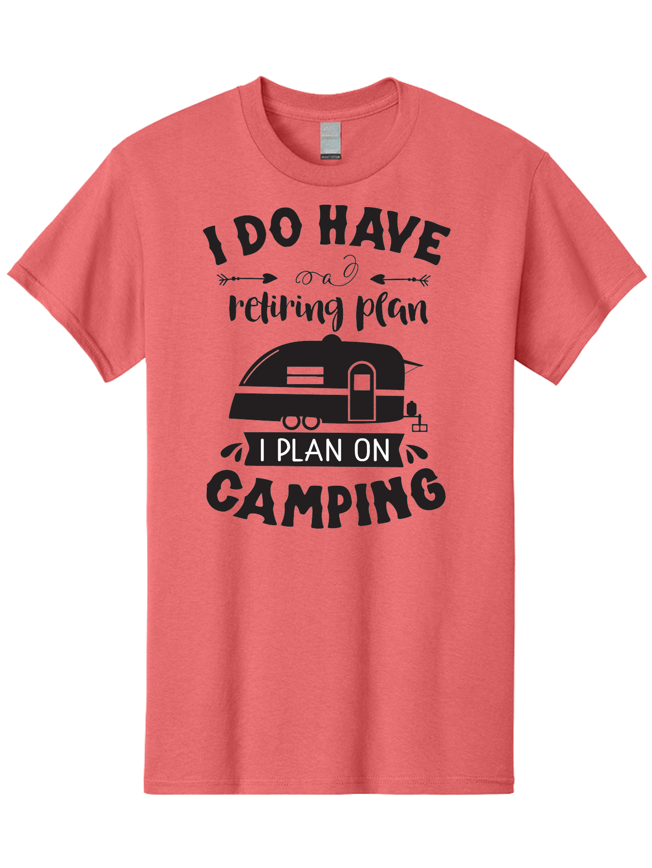I-Do-Have-Retiring-Plan Men'S Graphic Tee, 100% Cotton, Comfortable Casual Summer Wear, Machine Washable, Retirement Plan, Camping Life, Outdoor Adventure, Travel Trailer, Caravan, Camping Quote, Funny Retirement, Retirement Humor, Aac842 29