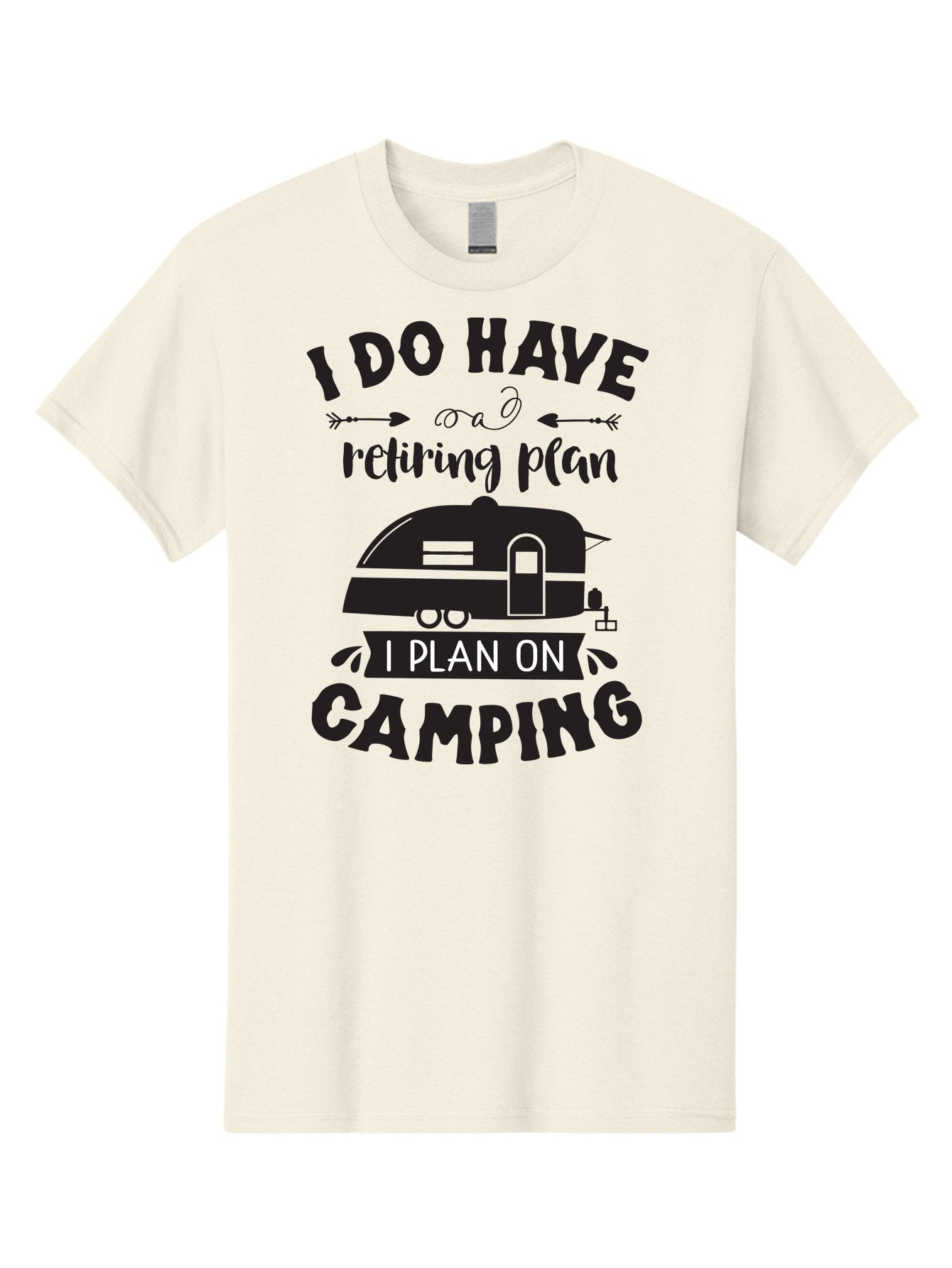 I-Do-Have-Retiring-Plan Men'S Graphic Tee, 100% Cotton, Comfortable Casual Summer Wear, Machine Washable, Retirement Plan, Camping Life, Outdoor Adventure, Travel Trailer, Caravan, Camping Quote, Funny Retirement, Retirement Humor, Aac842 6