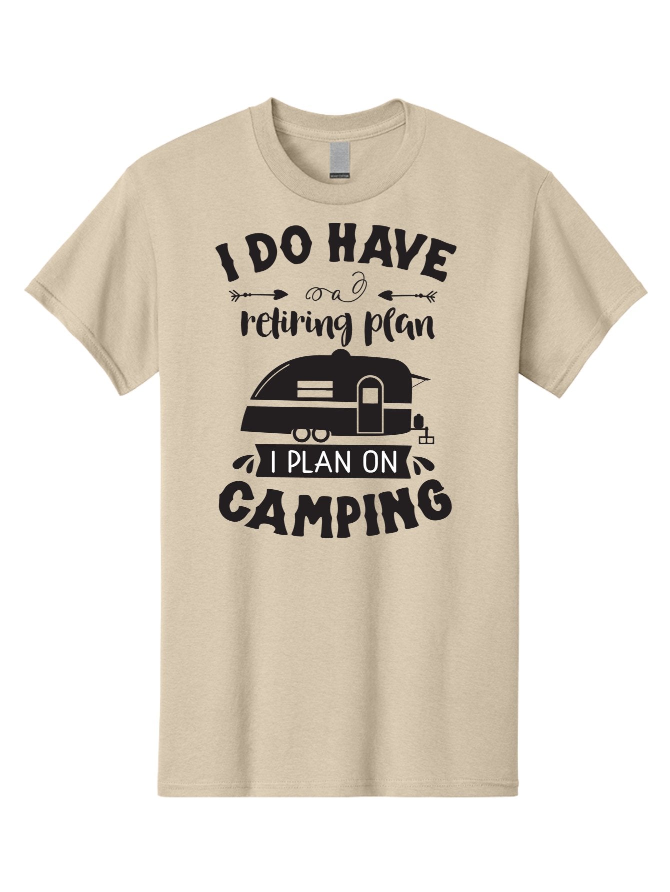 I-Do-Have-Retiring-Plan Men'S Graphic Tee, 100% Cotton, Comfortable Casual Summer Wear, Machine Washable, Retirement Plan, Camping Life, Outdoor Adventure, Travel Trailer, Caravan, Camping Quote, Funny Retirement, Retirement Humor, Aac842 10