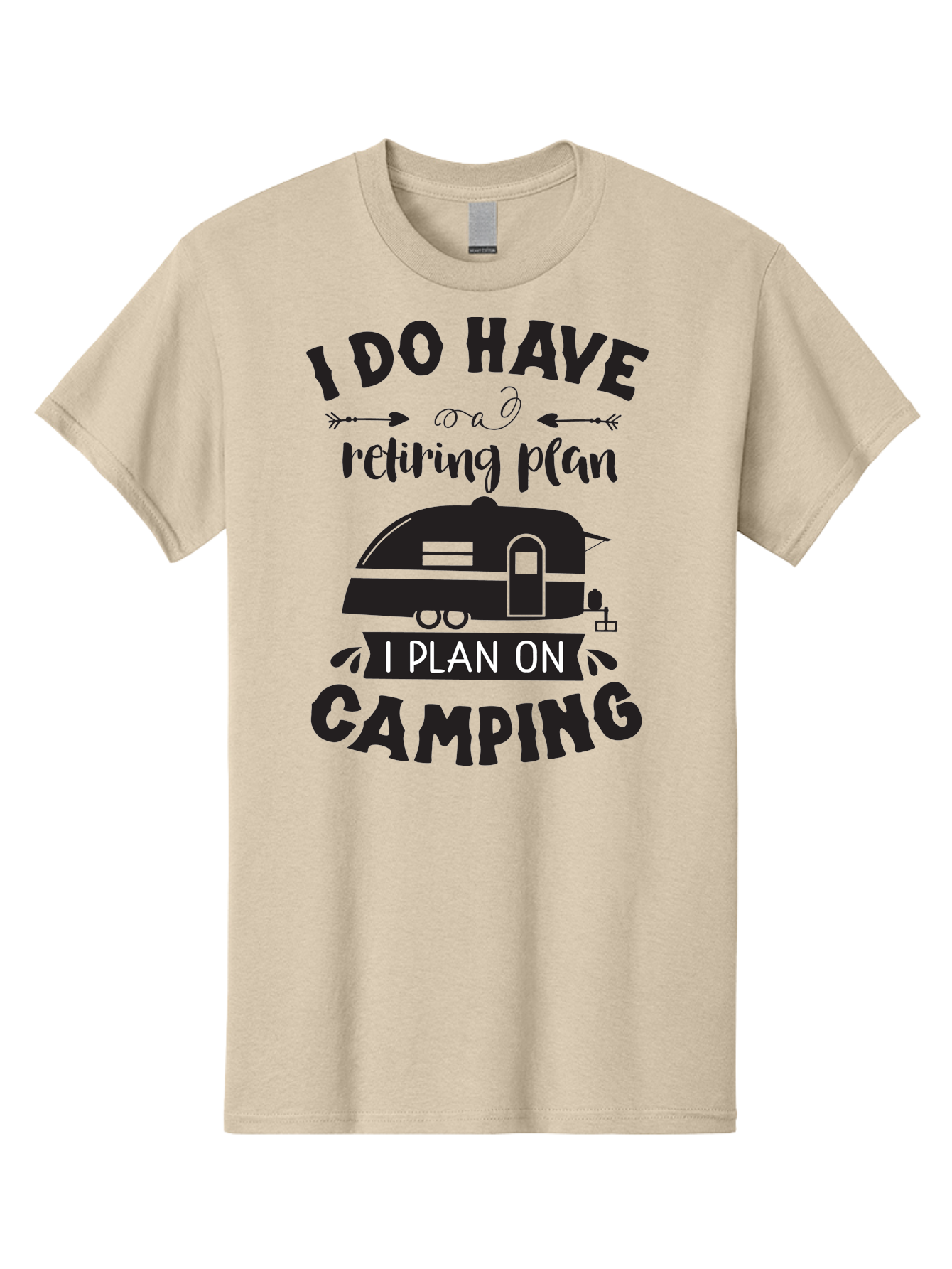 I-Do-Have-Retiring-Plan Men'S Graphic Tee, 100% Cotton, Comfortable Casual Summer Wear, Machine Washable, Retirement Plan, Camping Life, Outdoor Adventure, Travel Trailer, Caravan, Camping Quote, Funny Retirement, Retirement Humor, Aac842 27