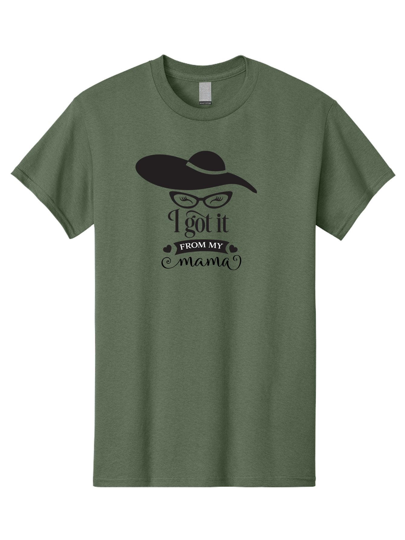 I-Got-It-From-My-Mama Men'S Graphic Tee, 100% Cotton, Comfortable Casual Summer Wear, Machine Washable, Funny Mama Quote, Humorous Mom Saying, I Got It From My Mama, Cute Mama Design, Mama Love, Mom Humor, Heartwarming Quote, Aac848 3