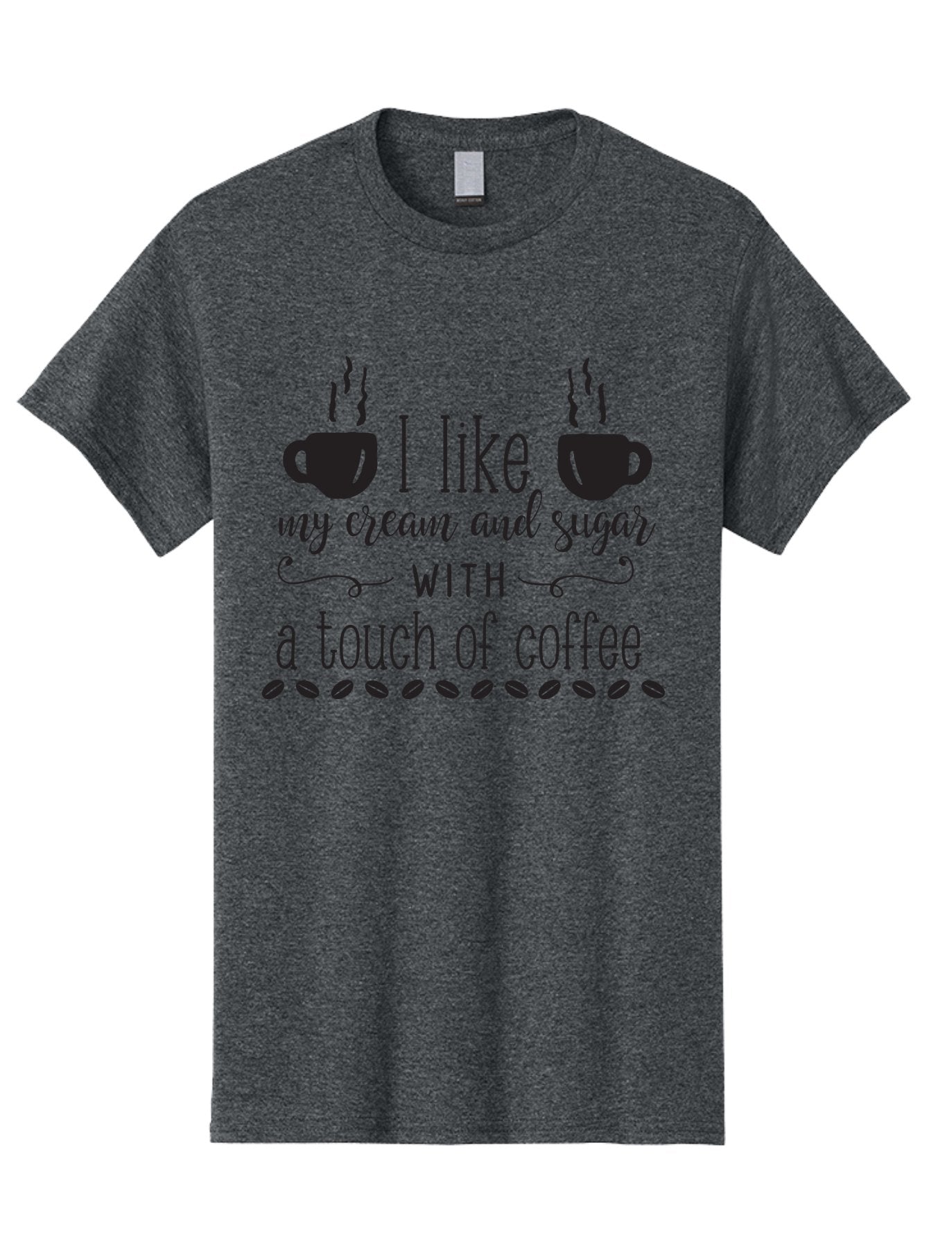 I-Like-My-Cream-And-Sugar Men'S Graphic Tee, 100% Cotton, Comfortable Casual Summer Wear, Machine Washable, Coffee Quote, Funny Coffee Sayings, Coffee Humor, Coffee Lover, Coffee Addiction, Morning Motivation, Coffee Beans, Steaming Cups Aac851 10
