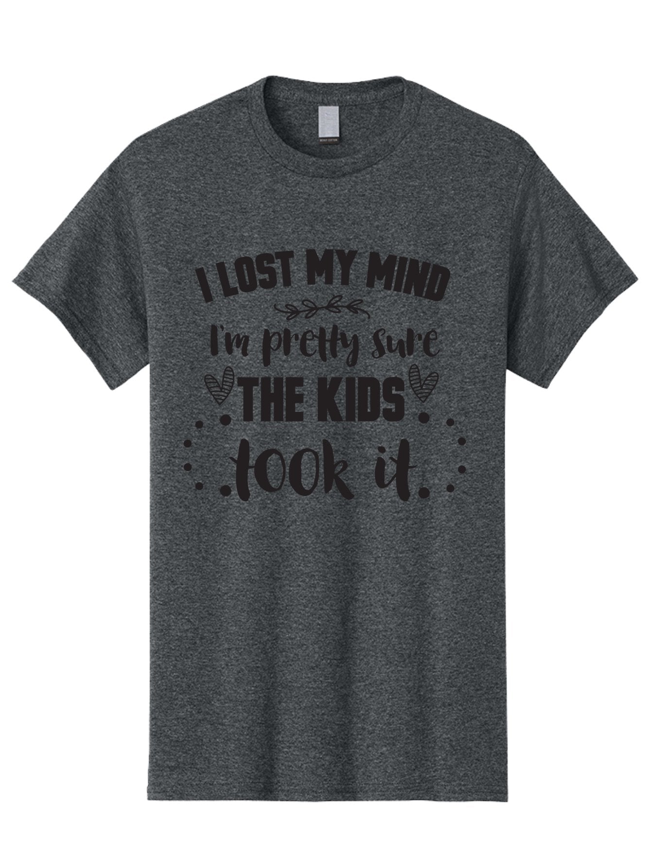 I-Lost-My-Mind Men'S Graphic Tee, 100% Cotton, Comfortable Casual Summer Wear, Machine Washable, Humorous Quote, Funny Saying, Parenting Humor, Mom Life, Childless Joke, Witty Phrase, Relatable Quote, Sarcastic Humor, Funny Quotes Aac854
