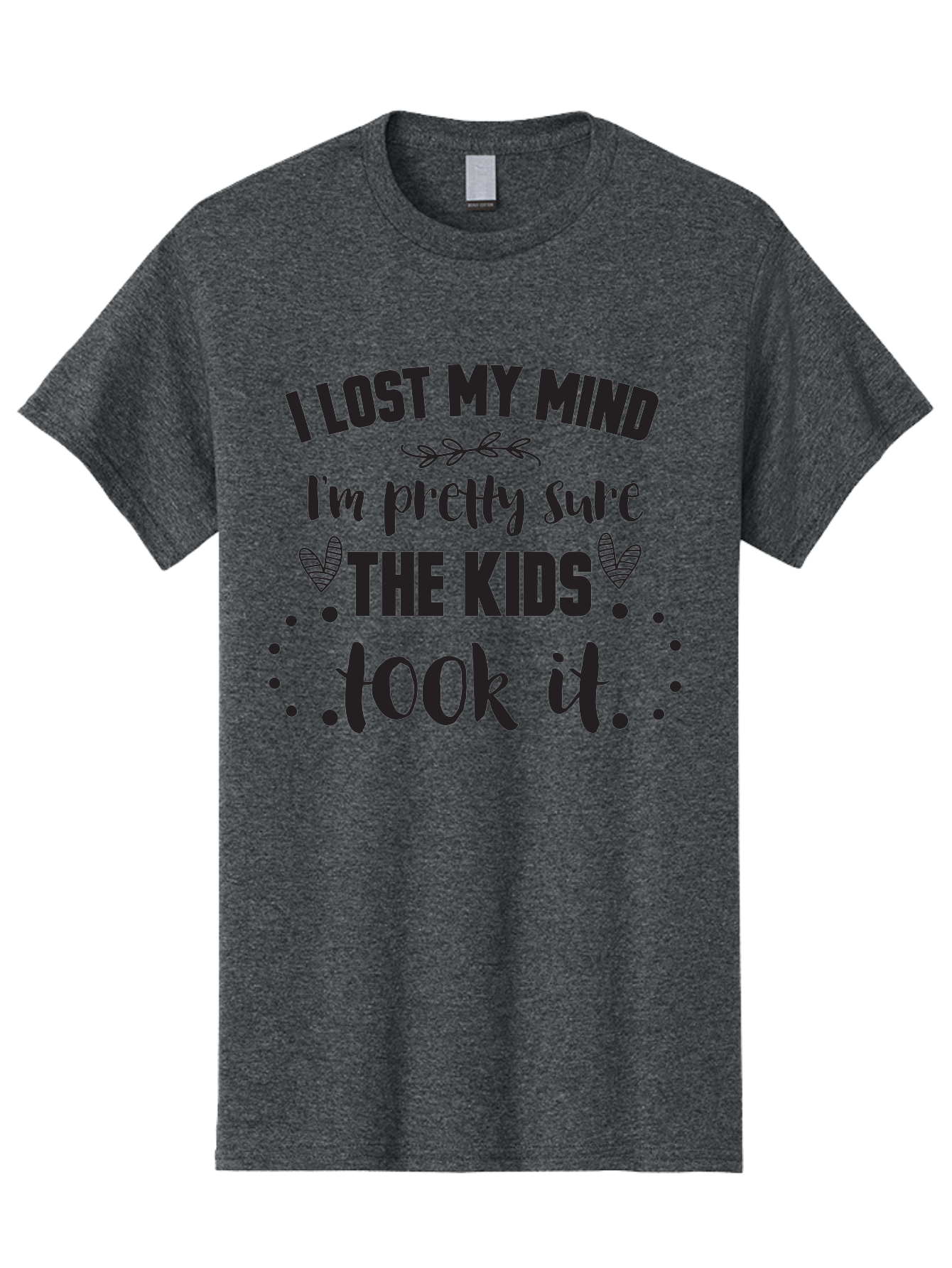 I-Lost-My-Mind Men'S Graphic Tee, 100% Cotton, Comfortable Casual Summer Wear, Machine Washable, Humorous Quote, Funny Saying, Parenting Humor, Mom Life, Childless Joke, Witty Phrase, Relatable Quote, Sarcastic Humor, Funny Quotes Aac854 19