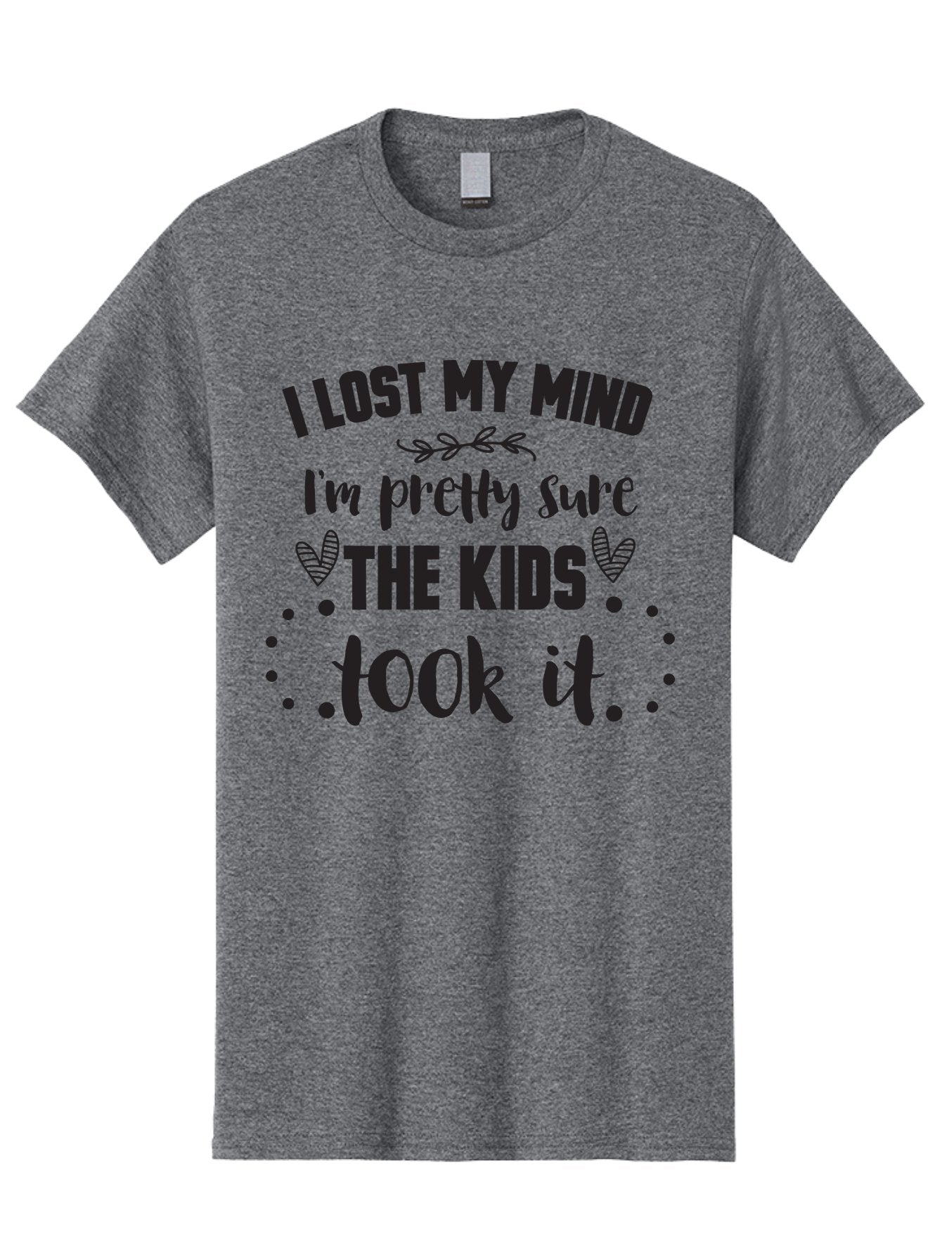 I-Lost-My-Mind Men'S Graphic Tee, 100% Cotton, Comfortable Casual Summer Wear, Machine Washable, Humorous Quote, Funny Saying, Parenting Humor, Mom Life, Childless Joke, Witty Phrase, Relatable Quote, Sarcastic Humor, Funny Quotes Aac854 15