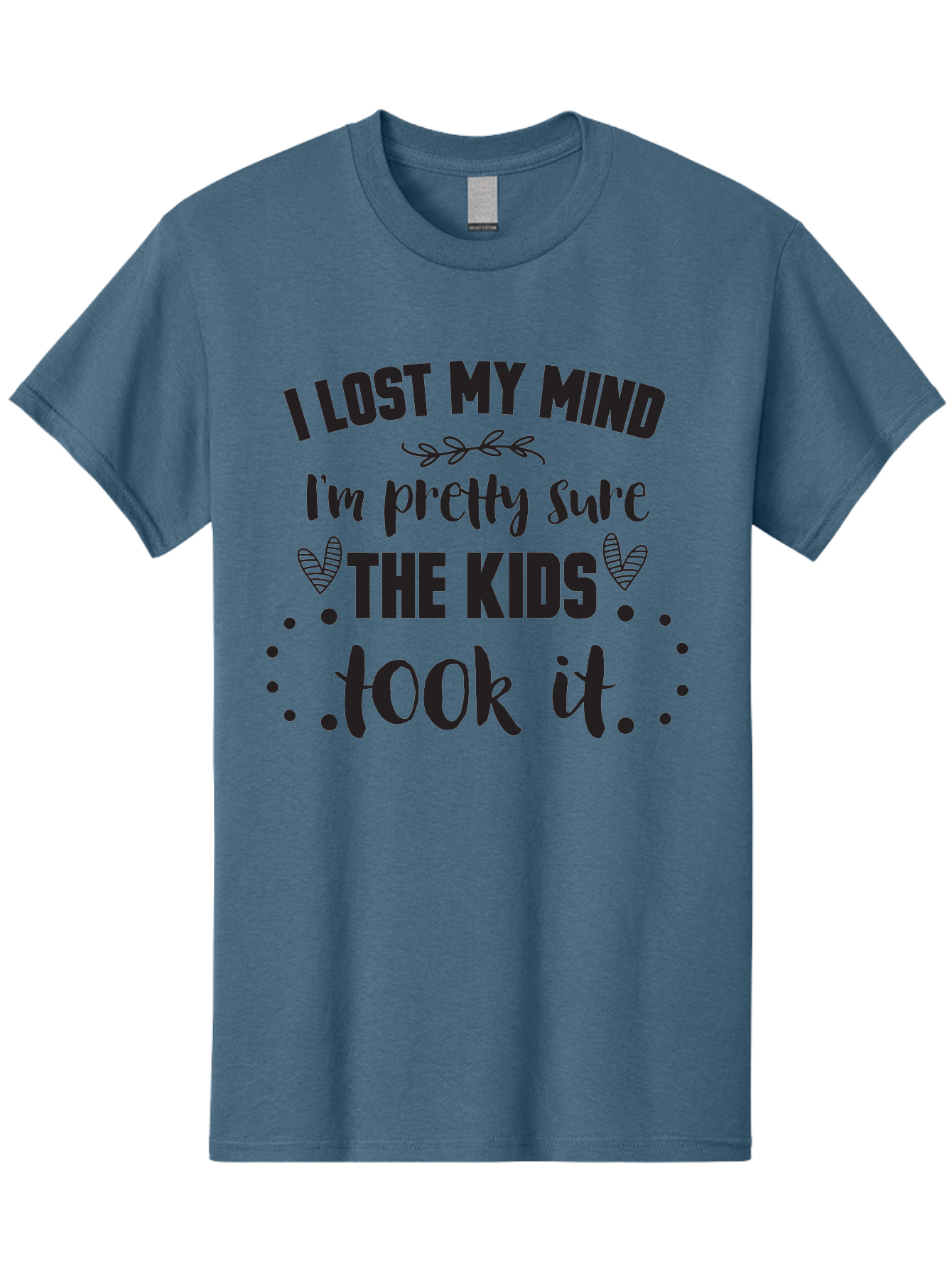 I-Lost-My-Mind Men'S Graphic Tee, 100% Cotton, Comfortable Casual Summer Wear, Machine Washable, Humorous Quote, Funny Saying, Parenting Humor, Mom Life, Childless Joke, Witty Phrase, Relatable Quote, Sarcastic Humor, Funny Quotes Aac854 13
