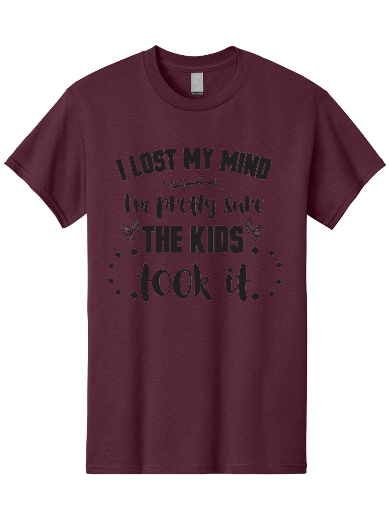 I-Lost-My-Mind Men'S Graphic Tee, 100% Cotton, Comfortable Casual Summer Wear, Machine Washable, Humorous Quote, Funny Saying, Parenting Humor, Mom Life, Childless Joke, Witty Phrase, Relatable Quote, Sarcastic Humor, Funny Quotes Aac854 23