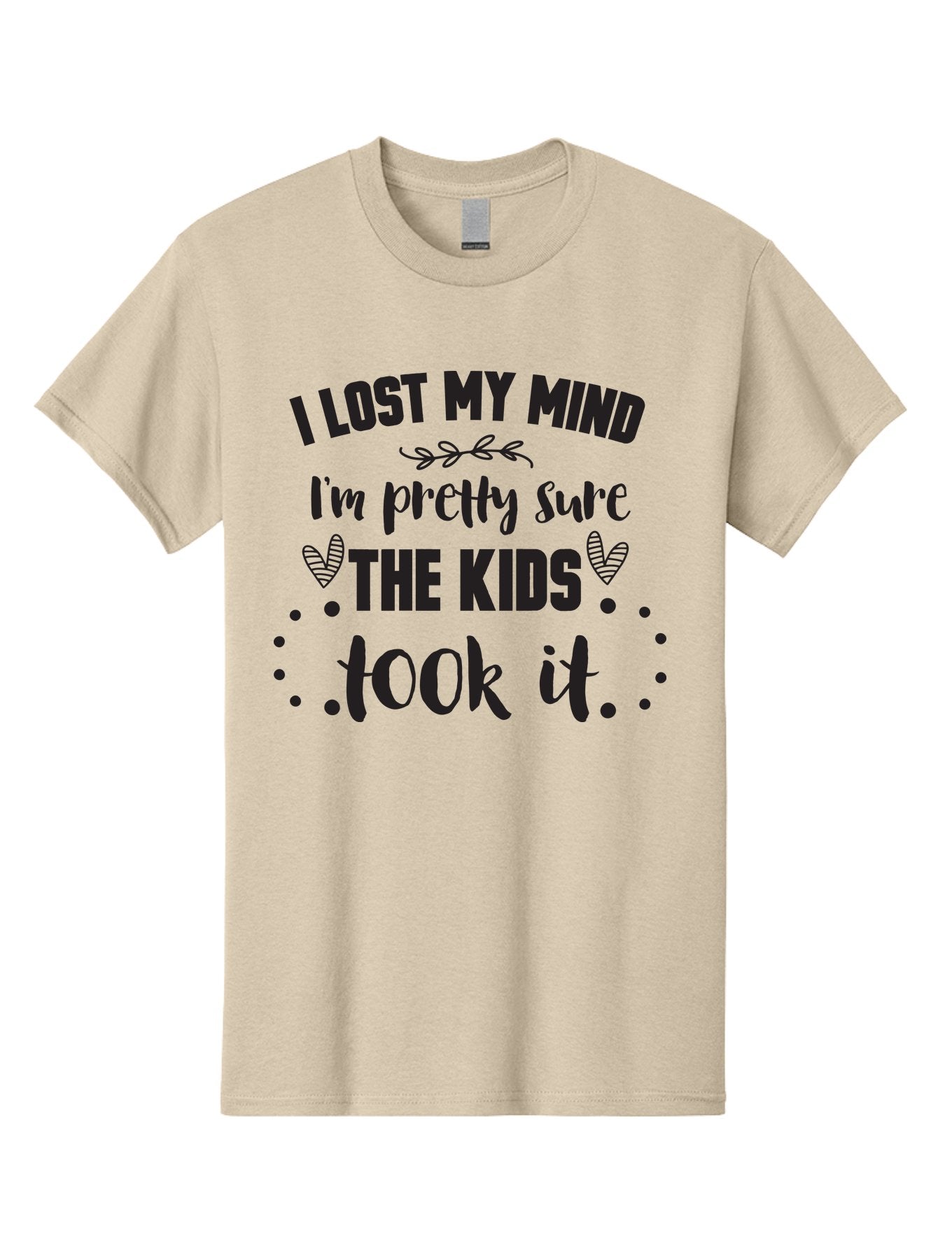 I-Lost-My-Mind Men'S Graphic Tee, 100% Cotton, Comfortable Casual Summer Wear, Machine Washable, Humorous Quote, Funny Saying, Parenting Humor, Mom Life, Childless Joke, Witty Phrase, Relatable Quote, Sarcastic Humor, Funny Quotes Aac854 12