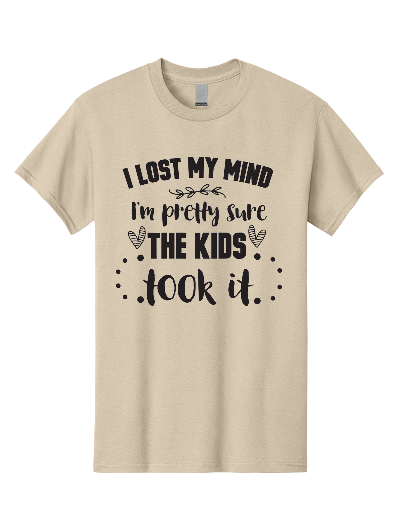I-Lost-My-Mind Men'S Graphic Tee, 100% Cotton, Comfortable Casual Summer Wear, Machine Washable, Humorous Quote, Funny Saying, Parenting Humor, Mom Life, Childless Joke, Witty Phrase, Relatable Quote, Sarcastic Humor, Funny Quotes Aac854 5