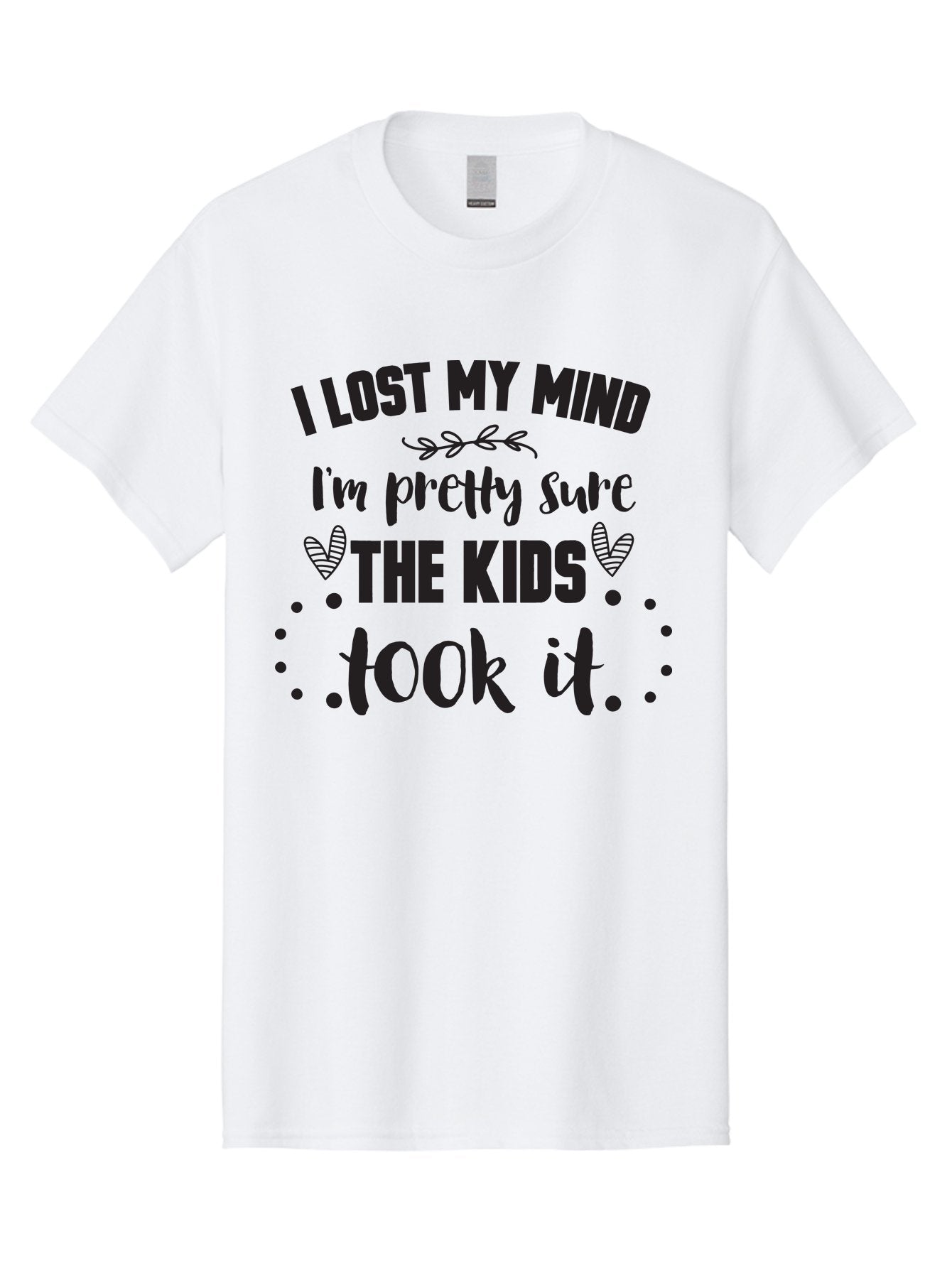 I-Lost-My-Mind Men'S Graphic Tee, 100% Cotton, Comfortable Casual Summer Wear, Machine Washable, Humorous Quote, Funny Saying, Parenting Humor, Mom Life, Childless Joke, Witty Phrase, Relatable Quote, Sarcastic Humor, Funny Quotes Aac854 13