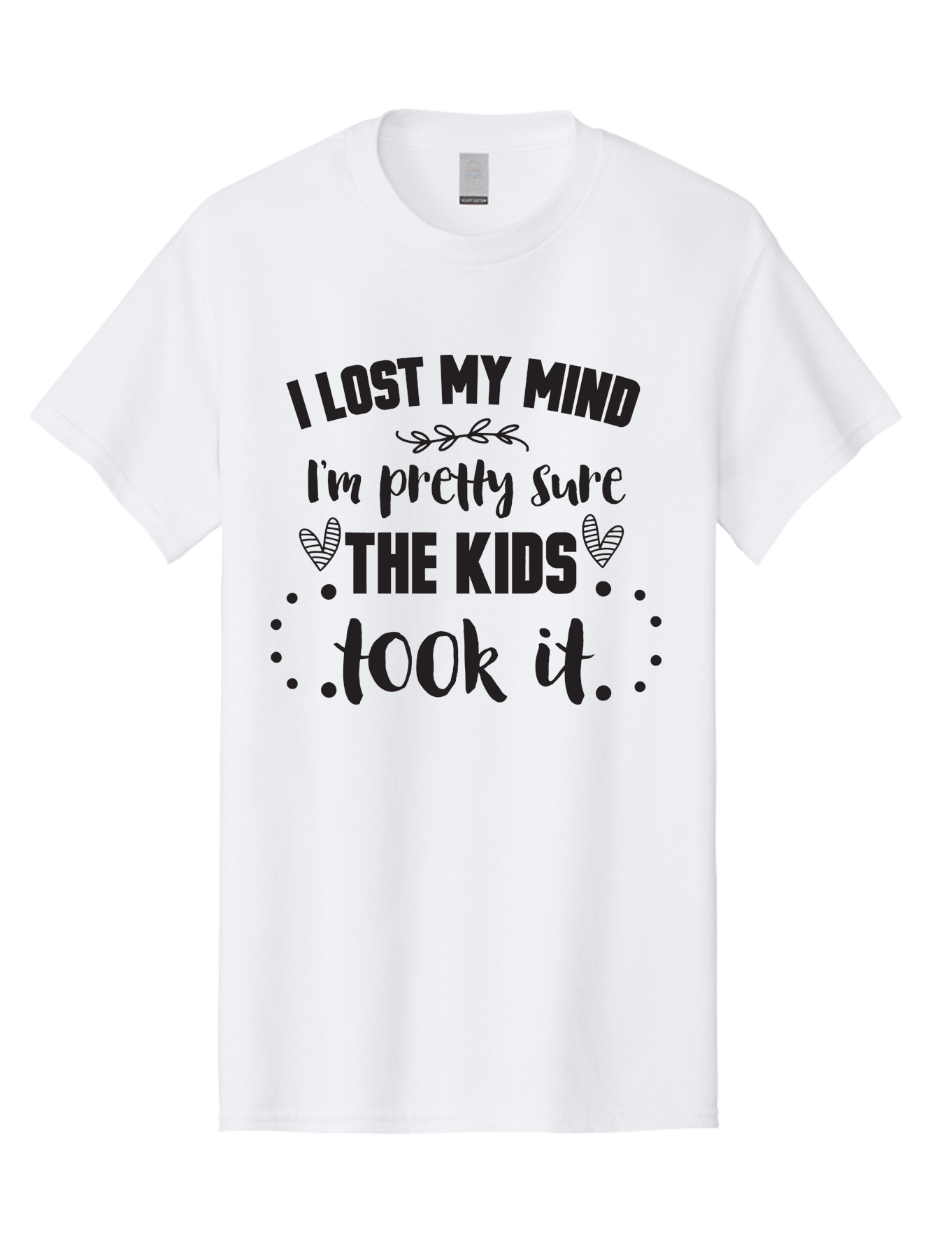 I-Lost-My-Mind Men'S Graphic Tee, 100% Cotton, Comfortable Casual Summer Wear, Machine Washable, Humorous Quote, Funny Saying, Parenting Humor, Mom Life, Childless Joke, Witty Phrase, Relatable Quote, Sarcastic Humor, Funny Quotes Aac854 29