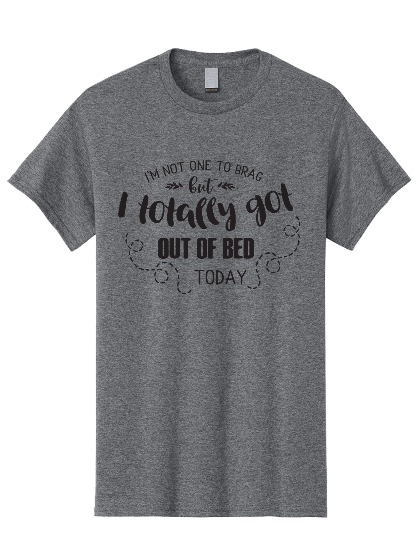 I-M-Not-One-To-Brag Men'S Graphic Tee, 100% Cotton, Comfortable Casual Summer Wear, Machine Washable, Funny Quotes, Motivational Sayings, Humorous Phrases, Morning Motivation, Getting Out Of Bed, Lazy Days, Witty Remarks Aac865 14