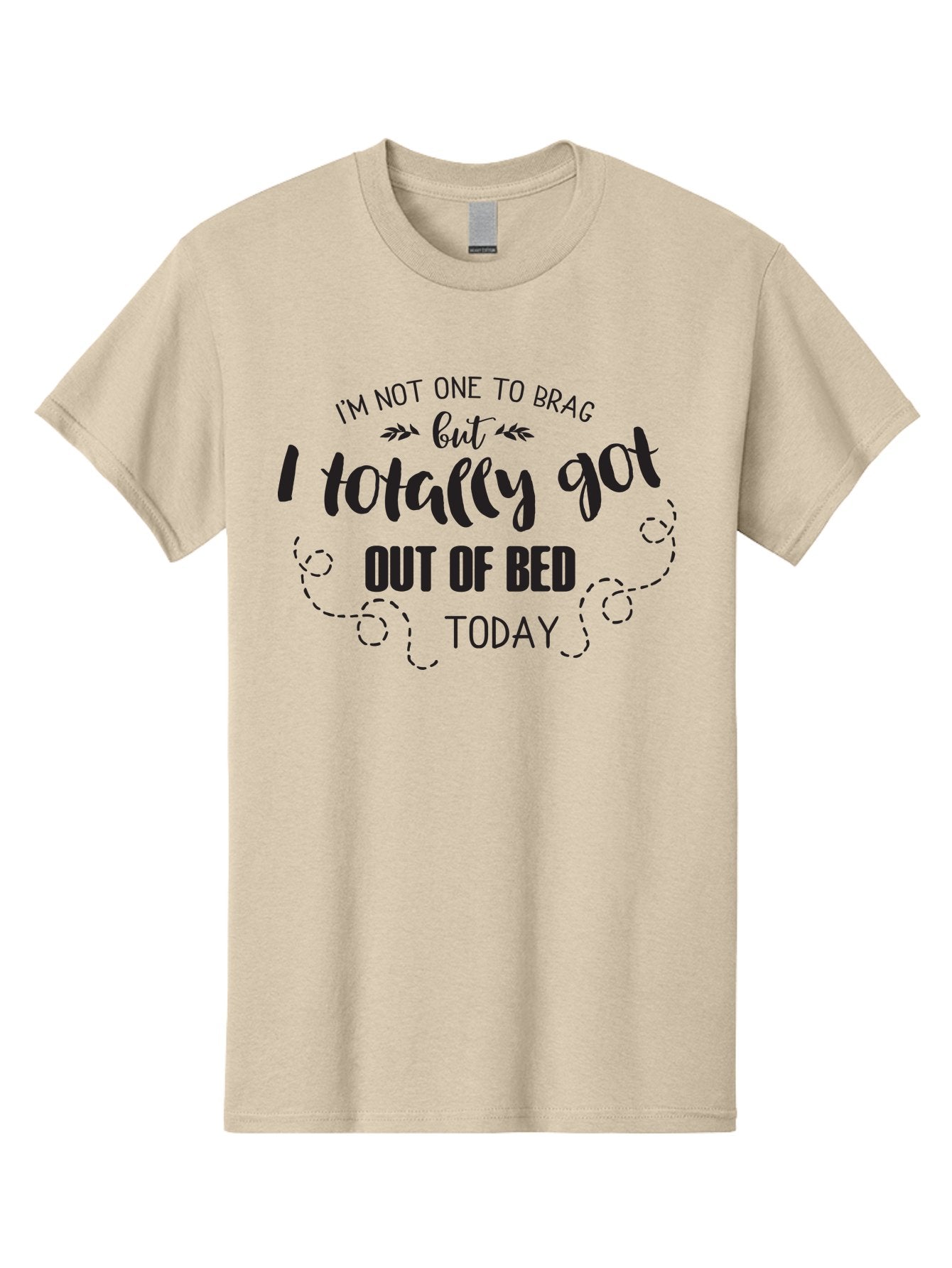 I-M-Not-One-To-Brag Men'S Graphic Tee, 100% Cotton, Comfortable Casual Summer Wear, Machine Washable, Funny Quotes, Motivational Sayings, Humorous Phrases, Morning Motivation, Getting Out Of Bed, Lazy Days, Witty Remarks Aac865 6