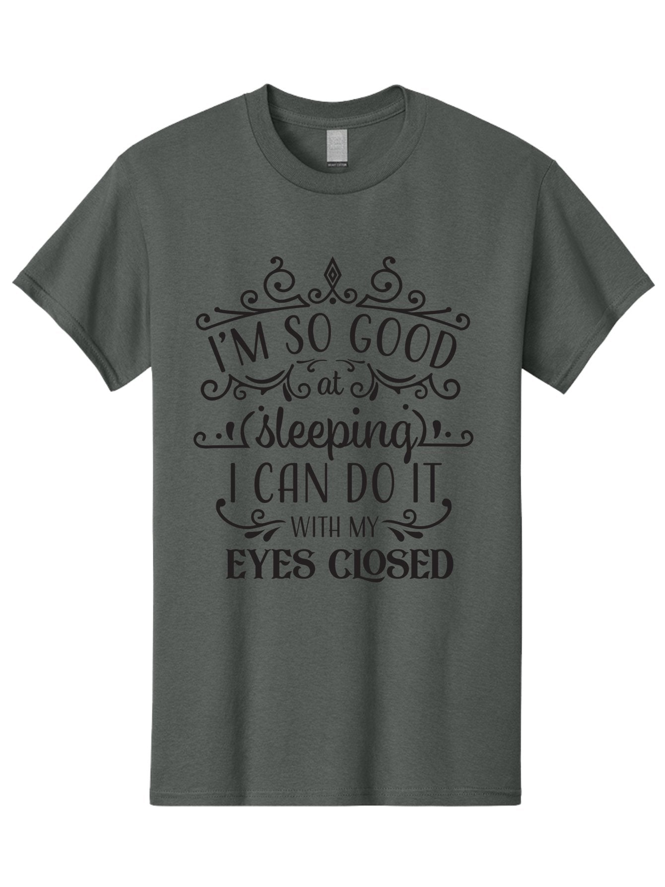 I-M-So-Good-At-Sleeping Men'S Graphic Tee, 100% Cotton, Comfortable Casual Summer Wear, Machine Washable, Funny Quotes, Humor, Sleep Humor, Sarcastic Sayings, Witty Phrases, Sleep Jokes, Sassy Quotes, Relatable Humor, Quote Graphics, Aac866 3